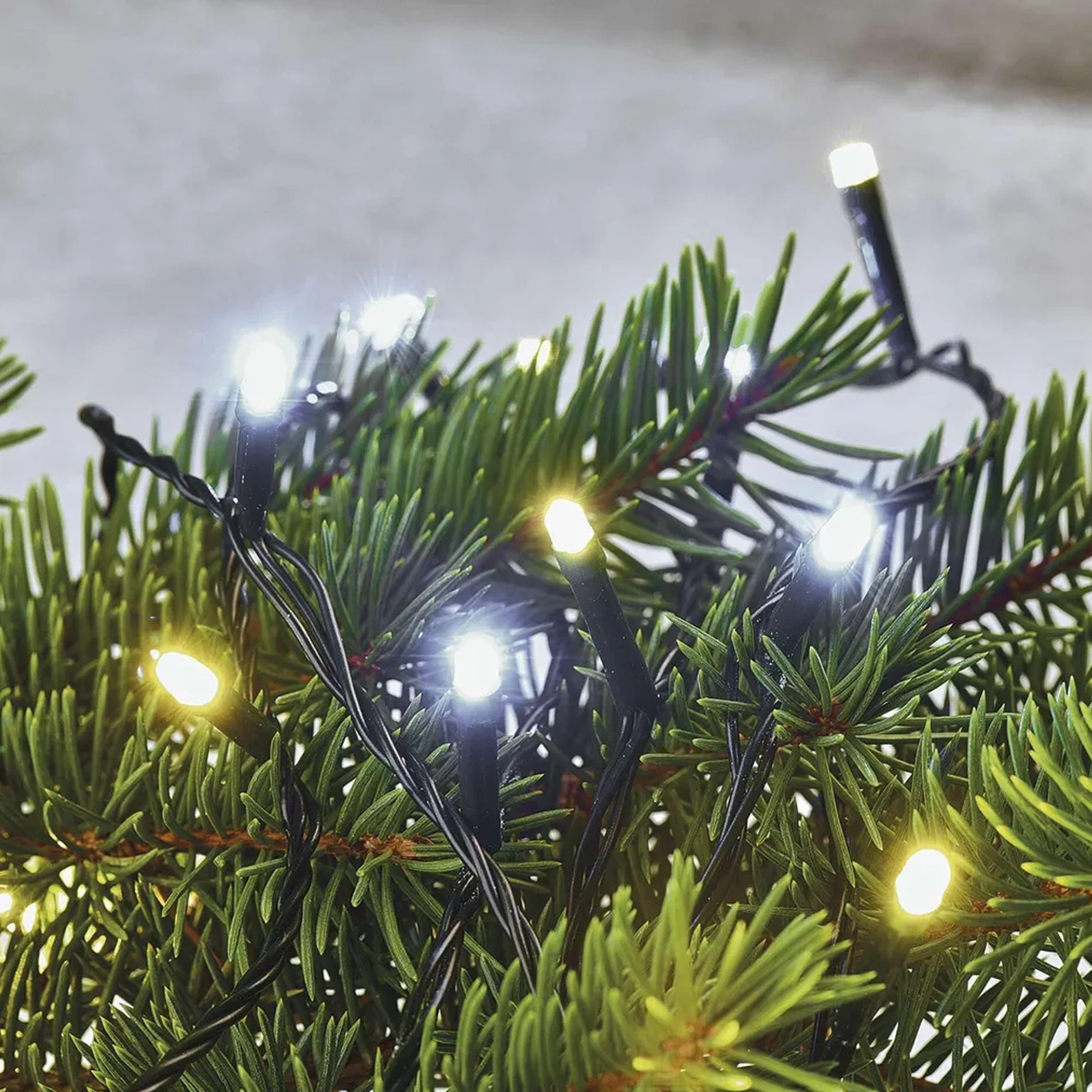 Božićne lampice, LED, toplo/hladno bijela, timer, IP44