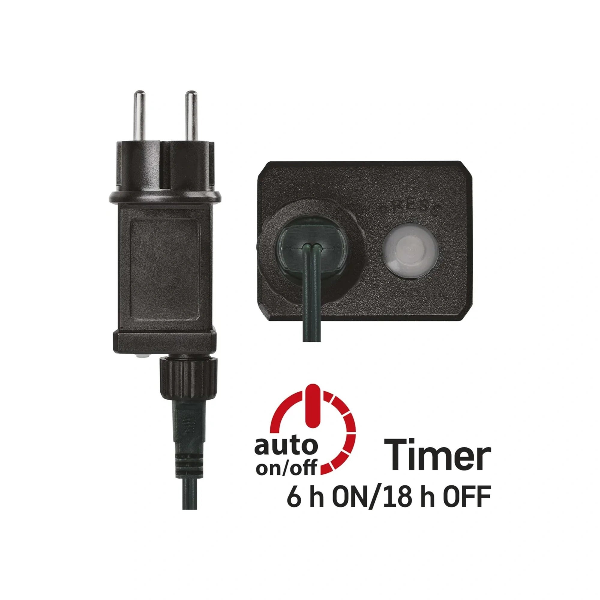 Božićne lampice, LED, toplo/hladno bijela, timer, IP44