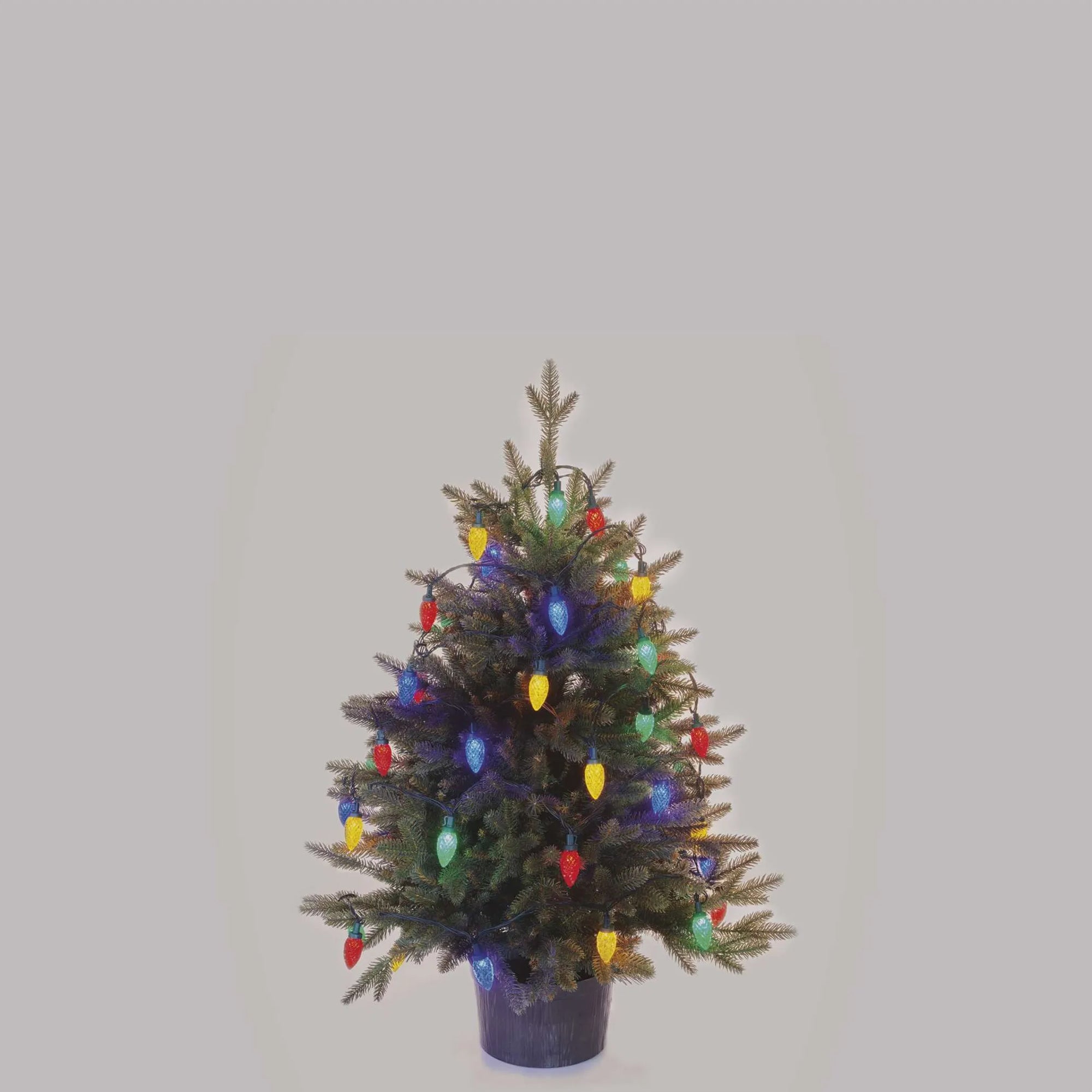 LED Christmas lights, cones, indoor and outdoor, multi-colored, 8 modes, 9.8m