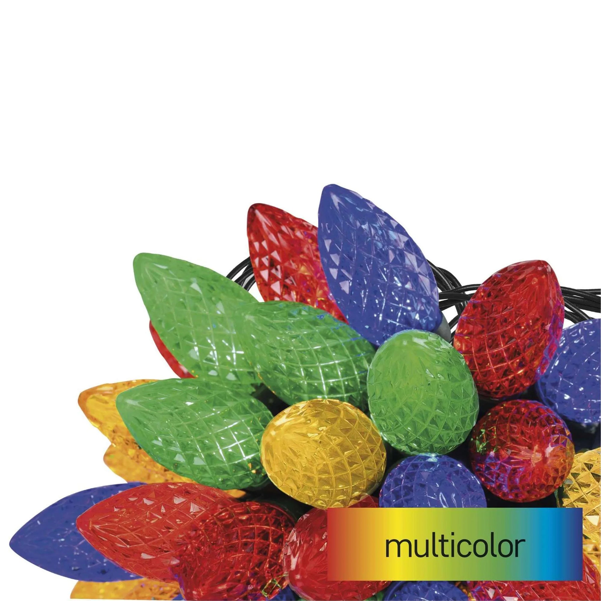 LED Christmas lights, cones, indoor and outdoor, multi-colored, 8 modes, 9.8m