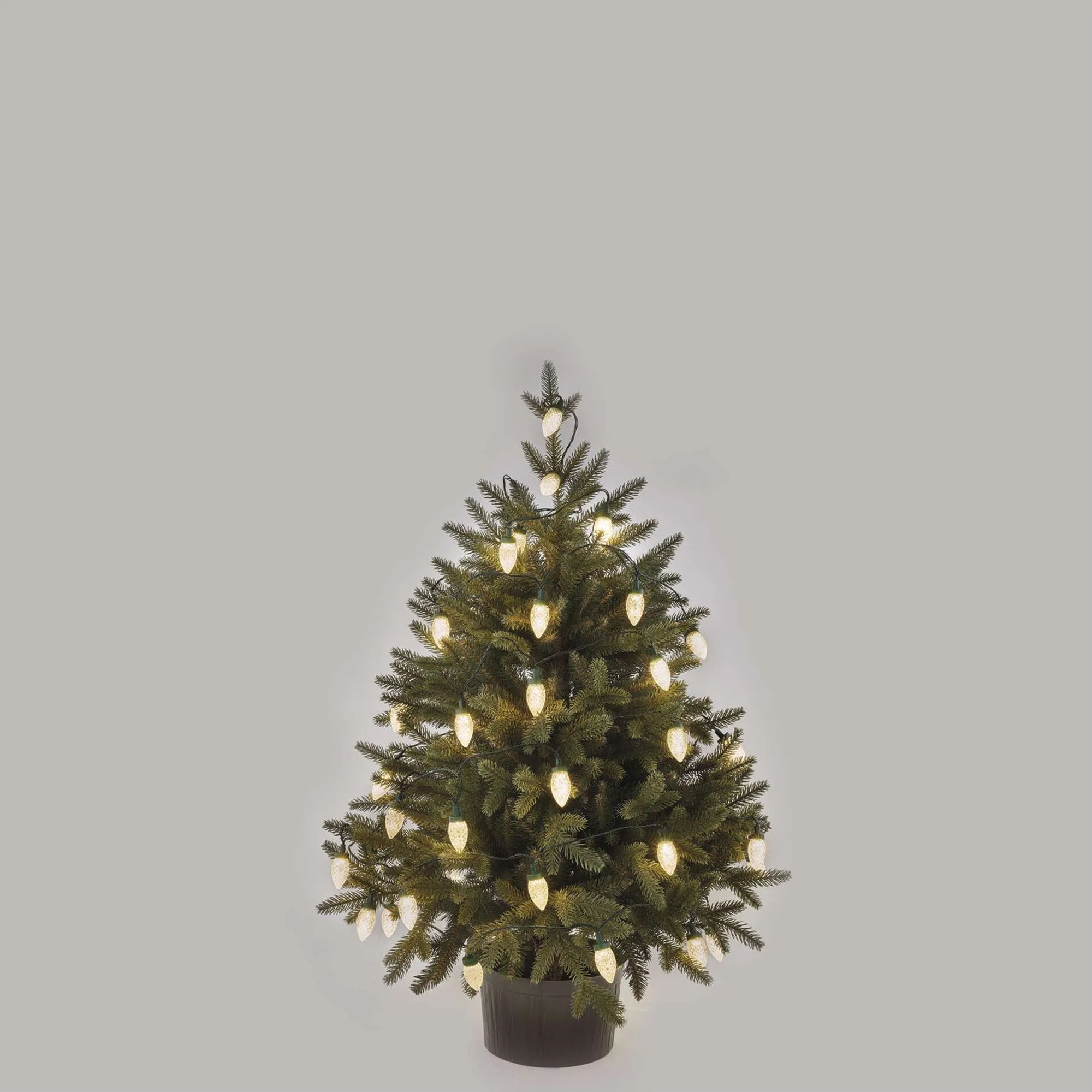 LED Christmas lights, cones, indoor and outdoor, warm white, 8 modes, 9.8m