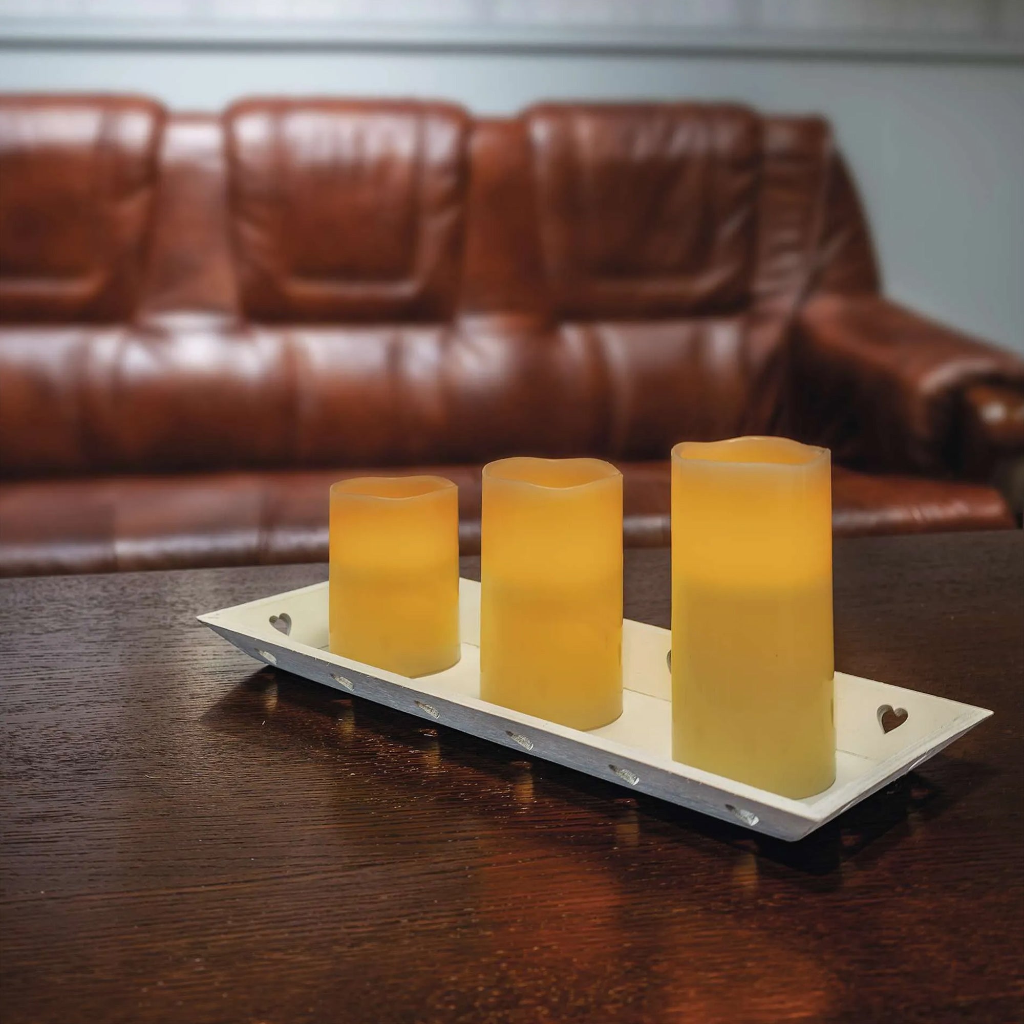 Voštane svijeće, s daljinskim, 3 komada, LED, 3xAAA, IP20