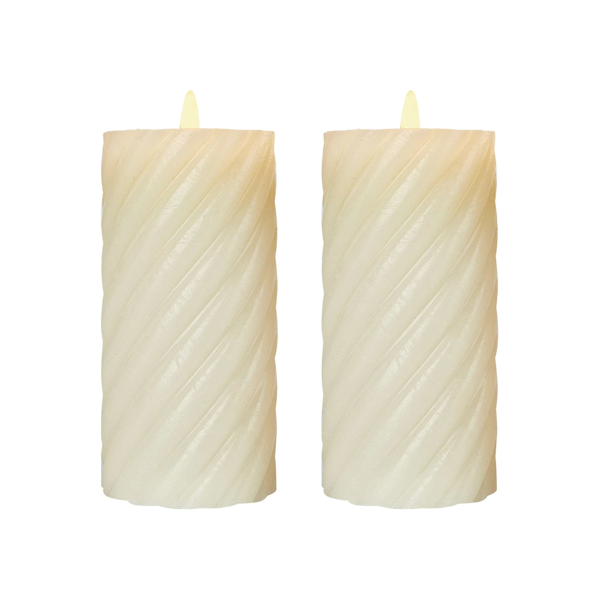 LED decoration, wax candle, 2 pcs, indoor, warm white, timer, 2xAAA