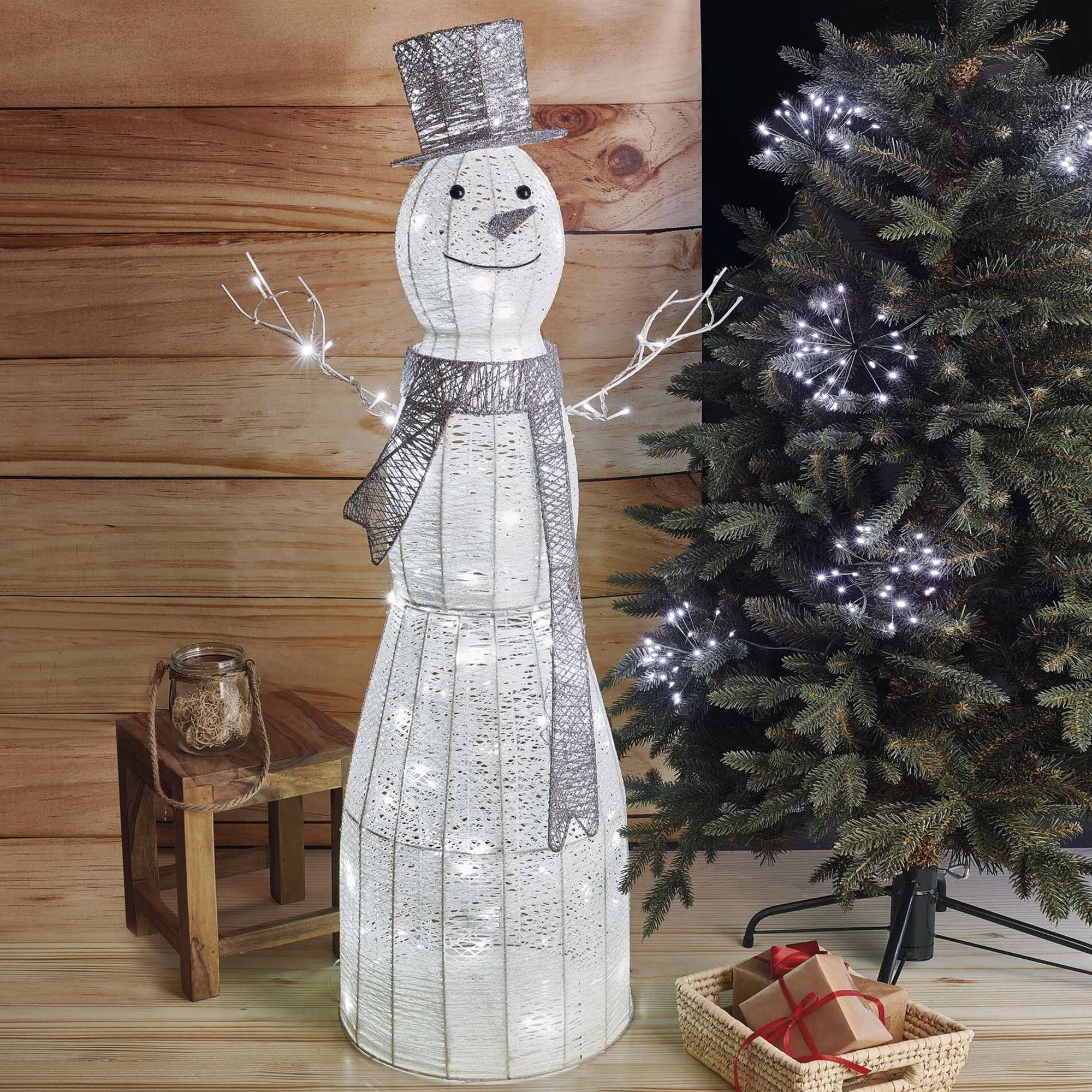 Snjegović, od ratana, LED, hladno bijela, IP20, 1240mm