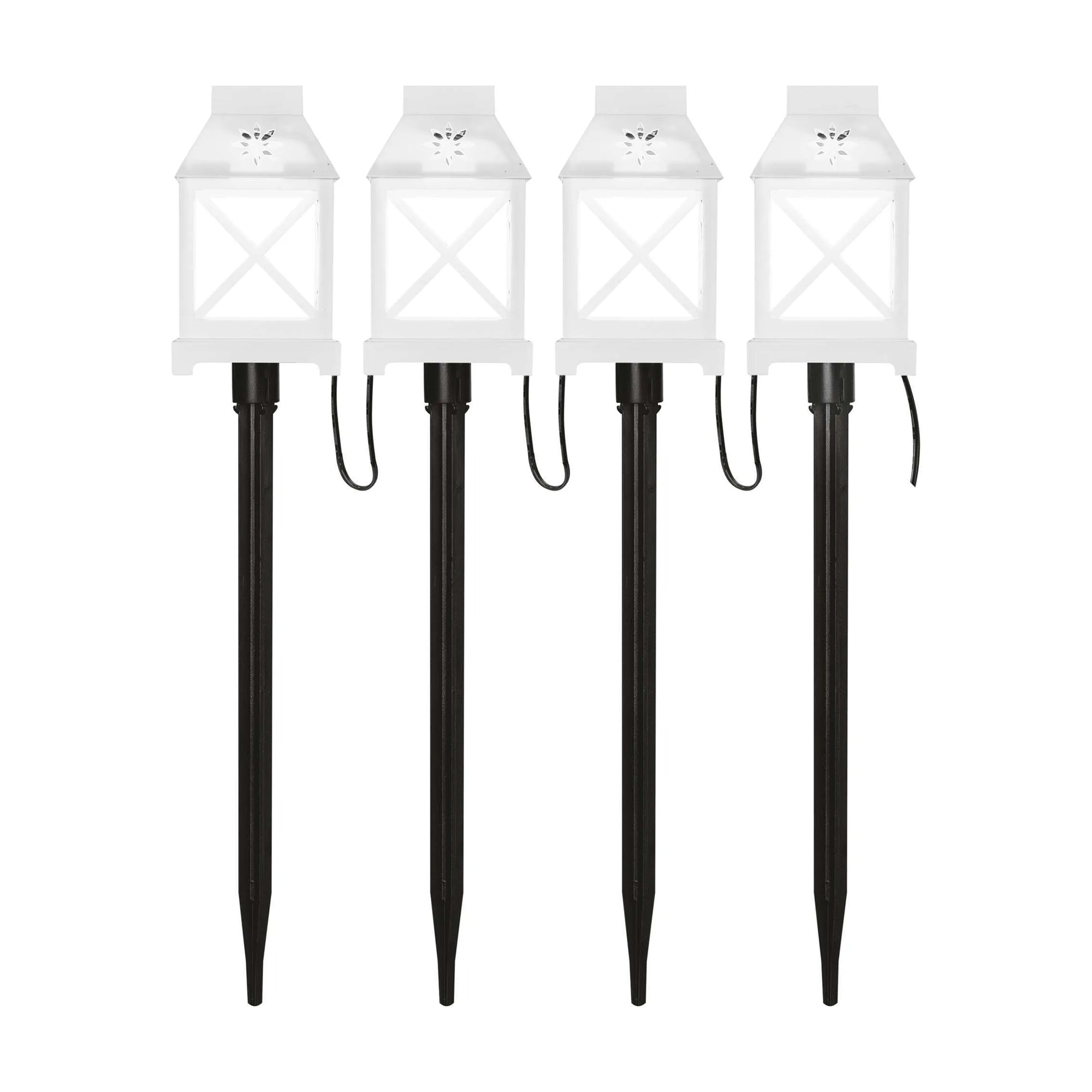 LED Christmas decoration, string lanterns, white, indoor and outdoor, cool white