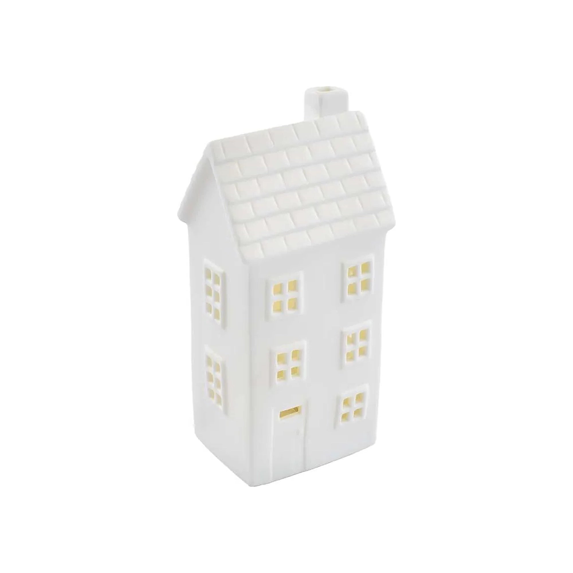 Keramička kućica, LED, toplo bijela, 1xCR2032, IP20, 16.3cm