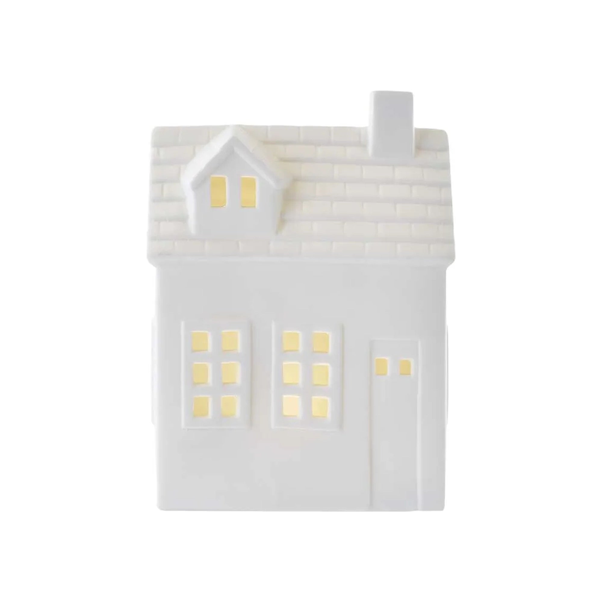 Keramička kućica, LED, toplo bijela, 1xCR2032, IP20, 17.9cm