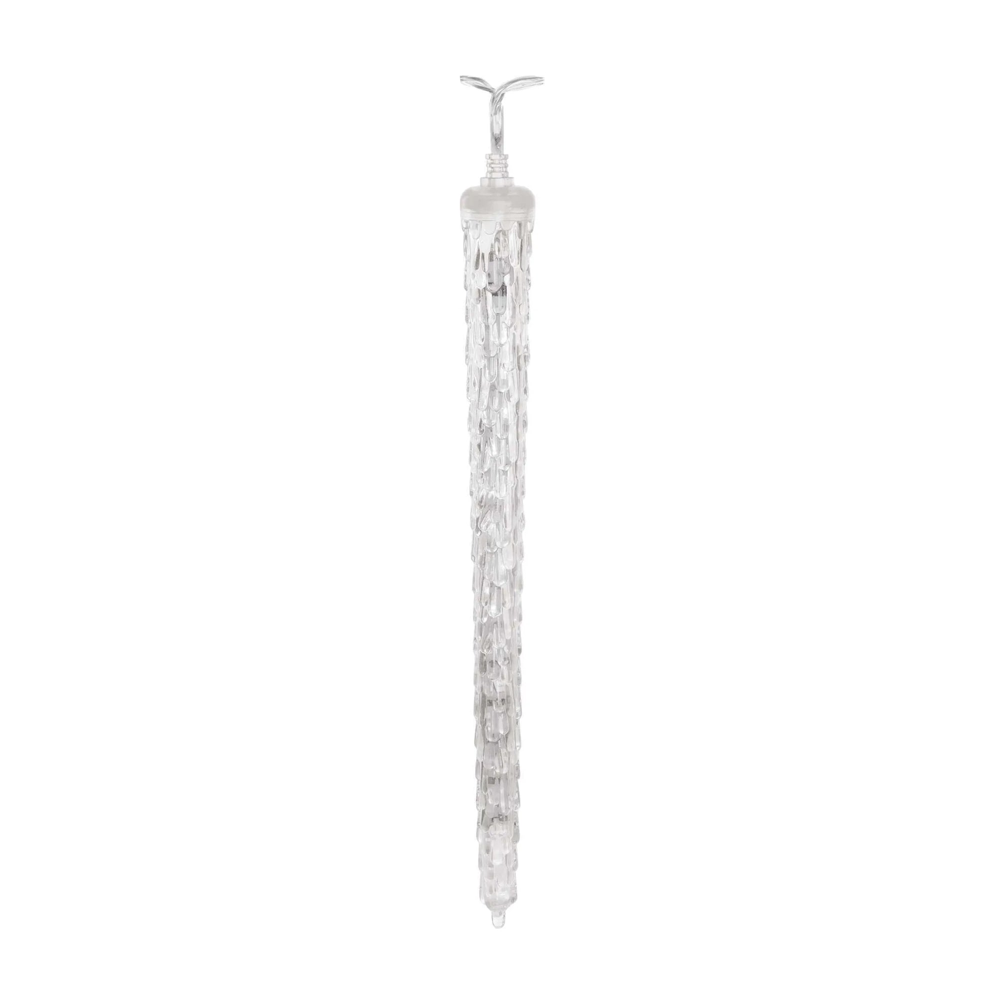 LED Christmas garland, 10 icicles, indoor and outdoor, cool white, 3.6m