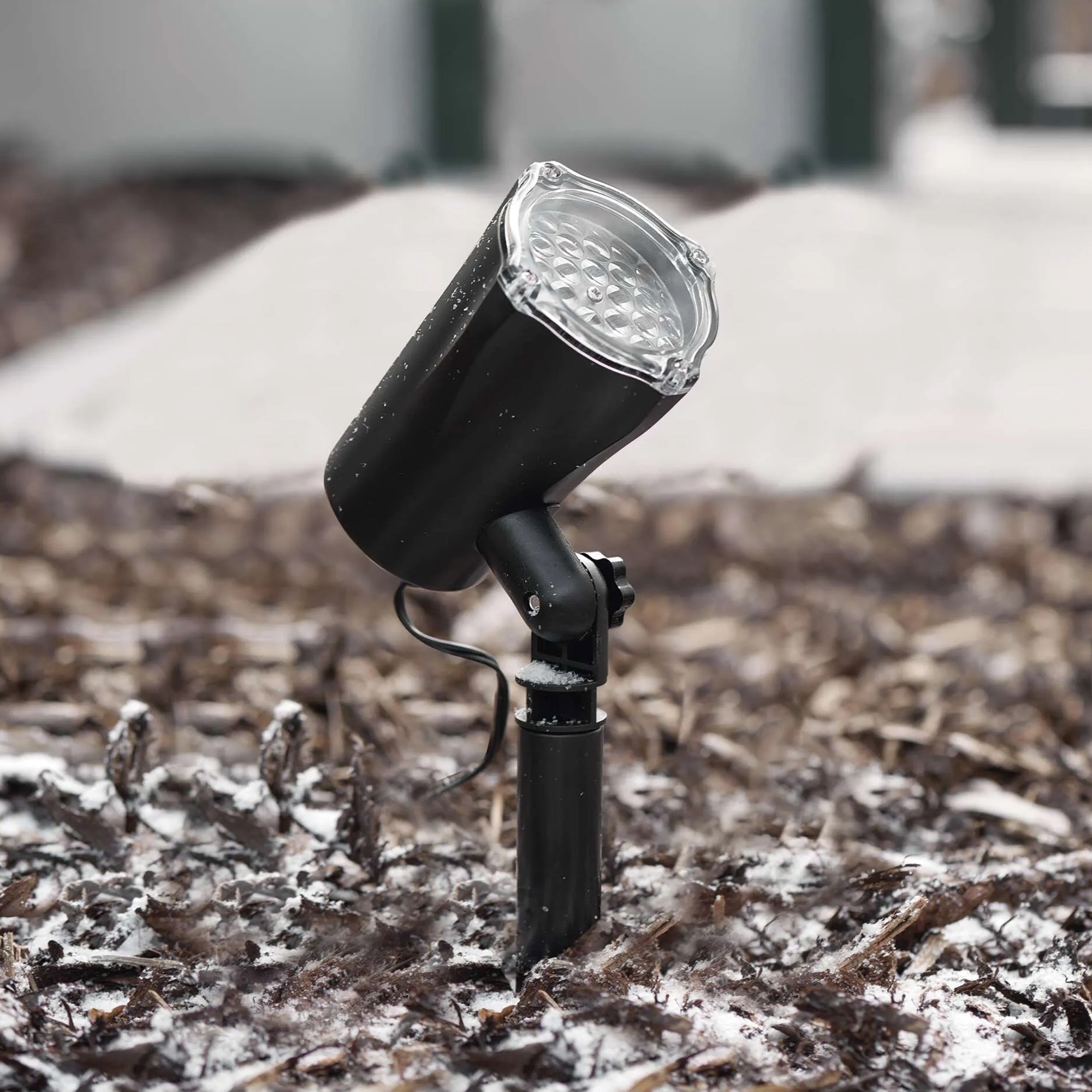 LED Christmas projector, snowflakes, indoor and outdoor, cool white