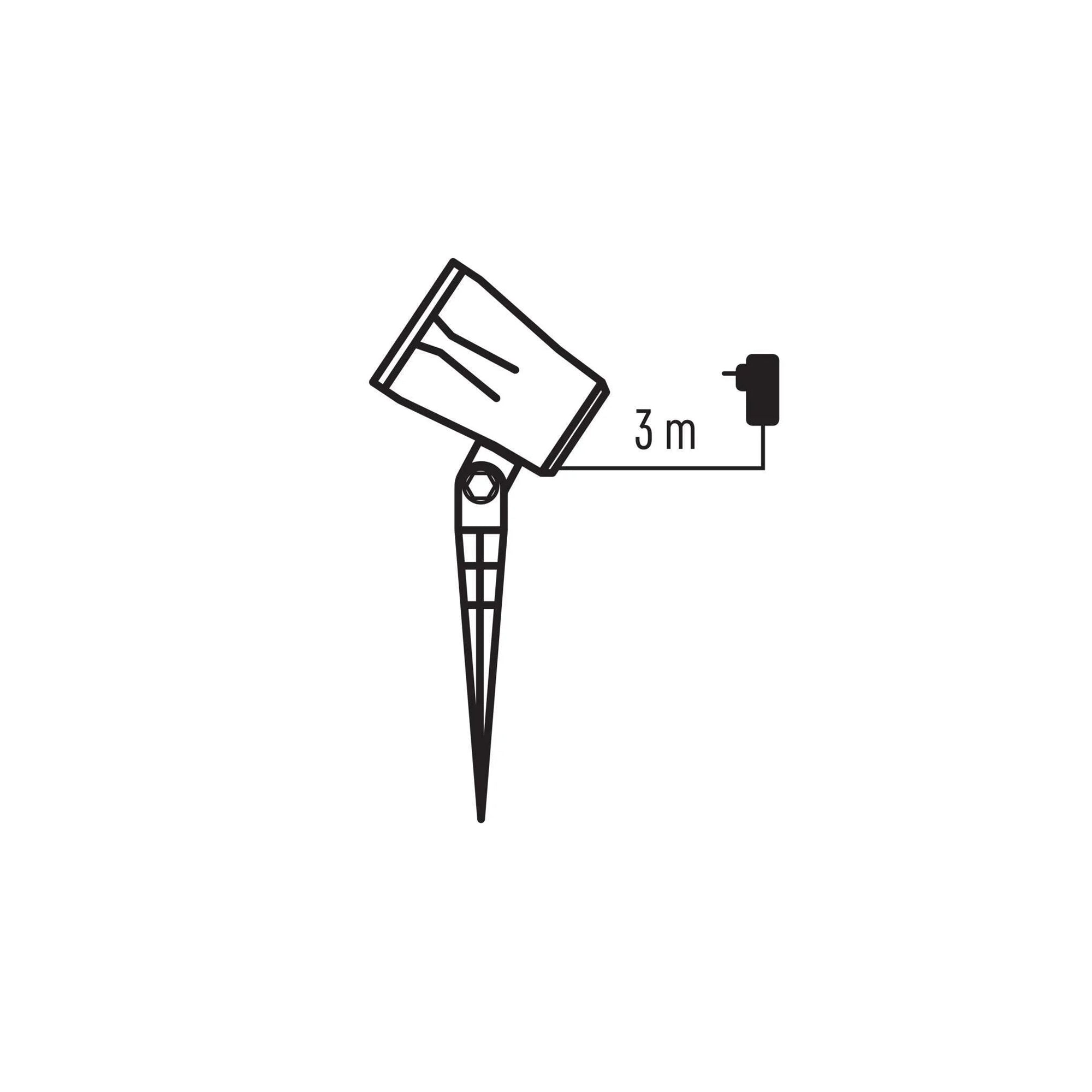 LED Christmas projector, snowflakes, indoor and outdoor, cool white