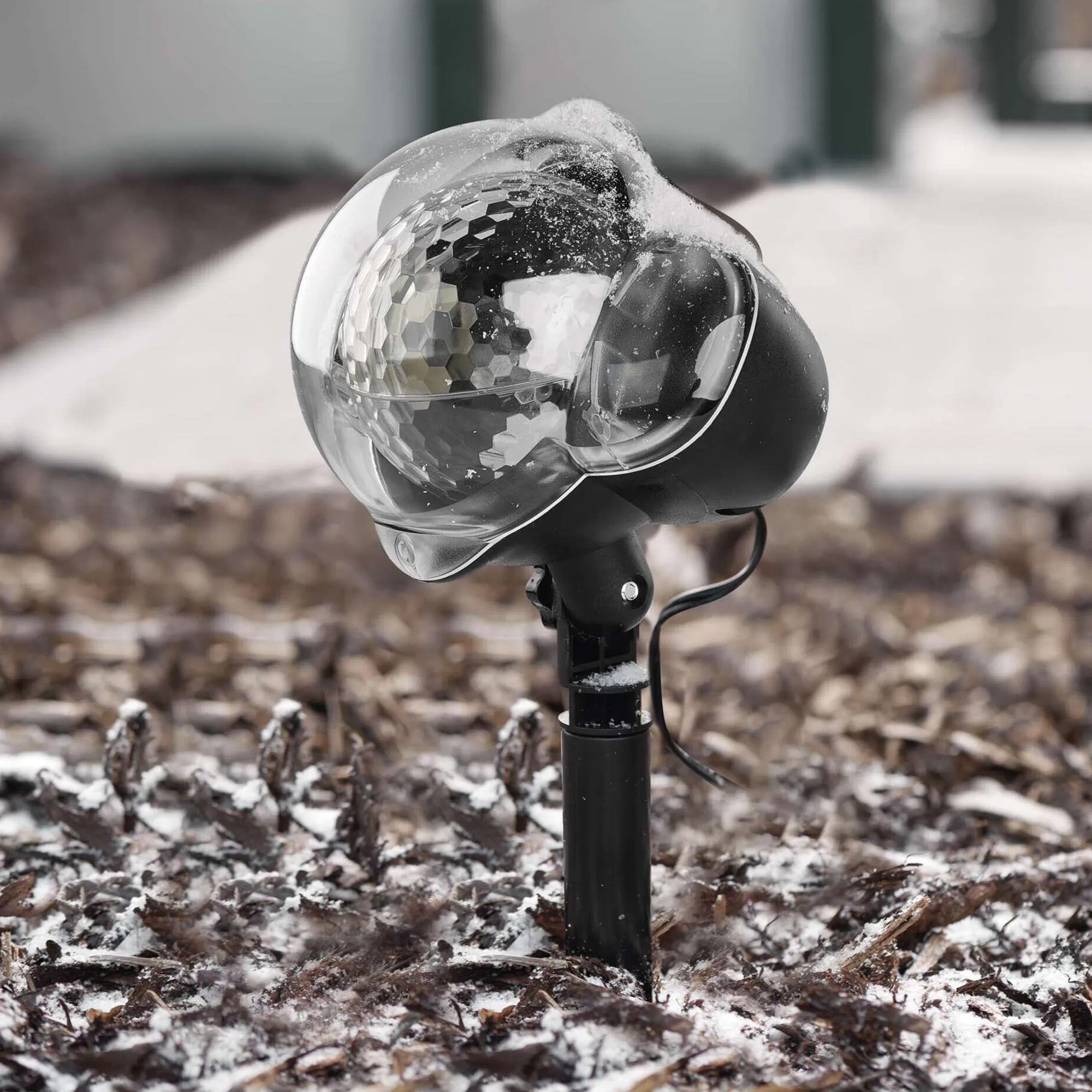 LED Christmas projector, snow, indoor and outdoor, cool white