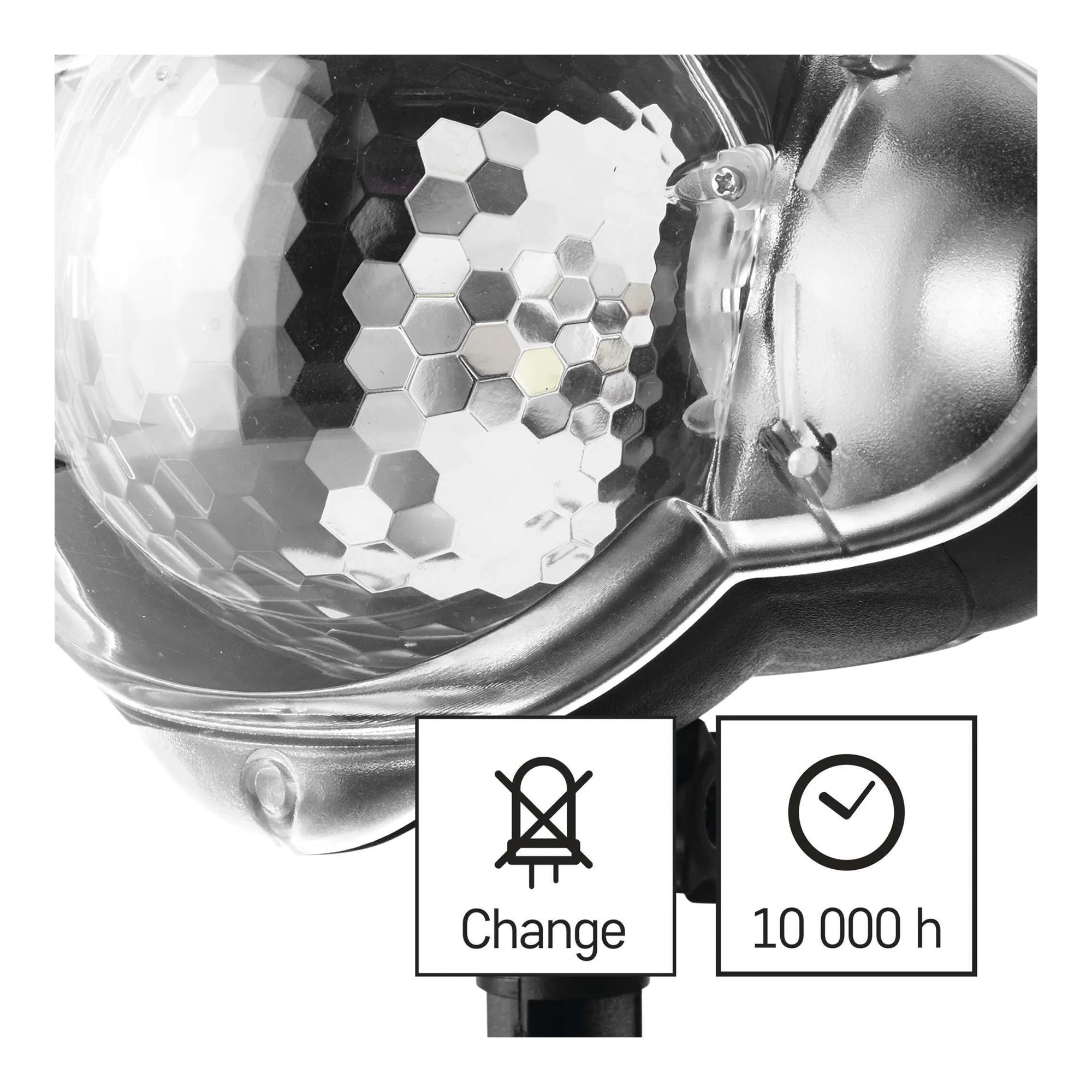 LED Christmas projector, snow, indoor and outdoor, cool white