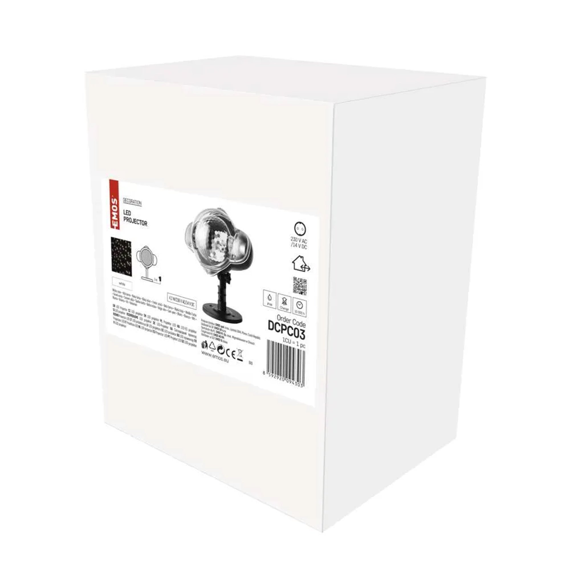 LED Christmas projector, snow, indoor and outdoor, cool white