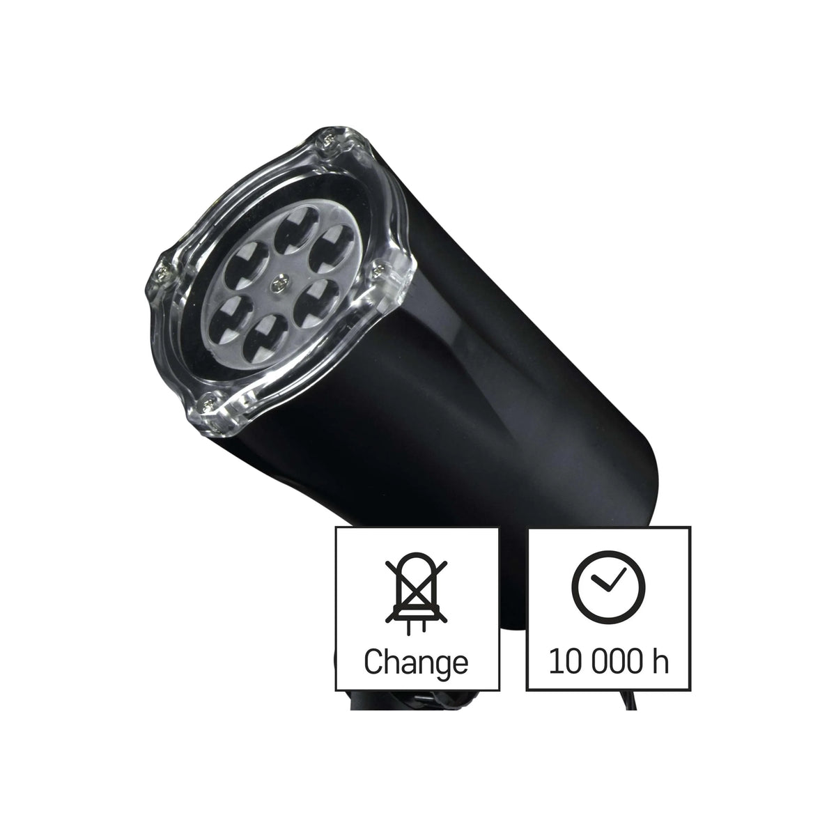 Božićni projektor, pahulje i snijeg, LED, hladno bijela, IP44