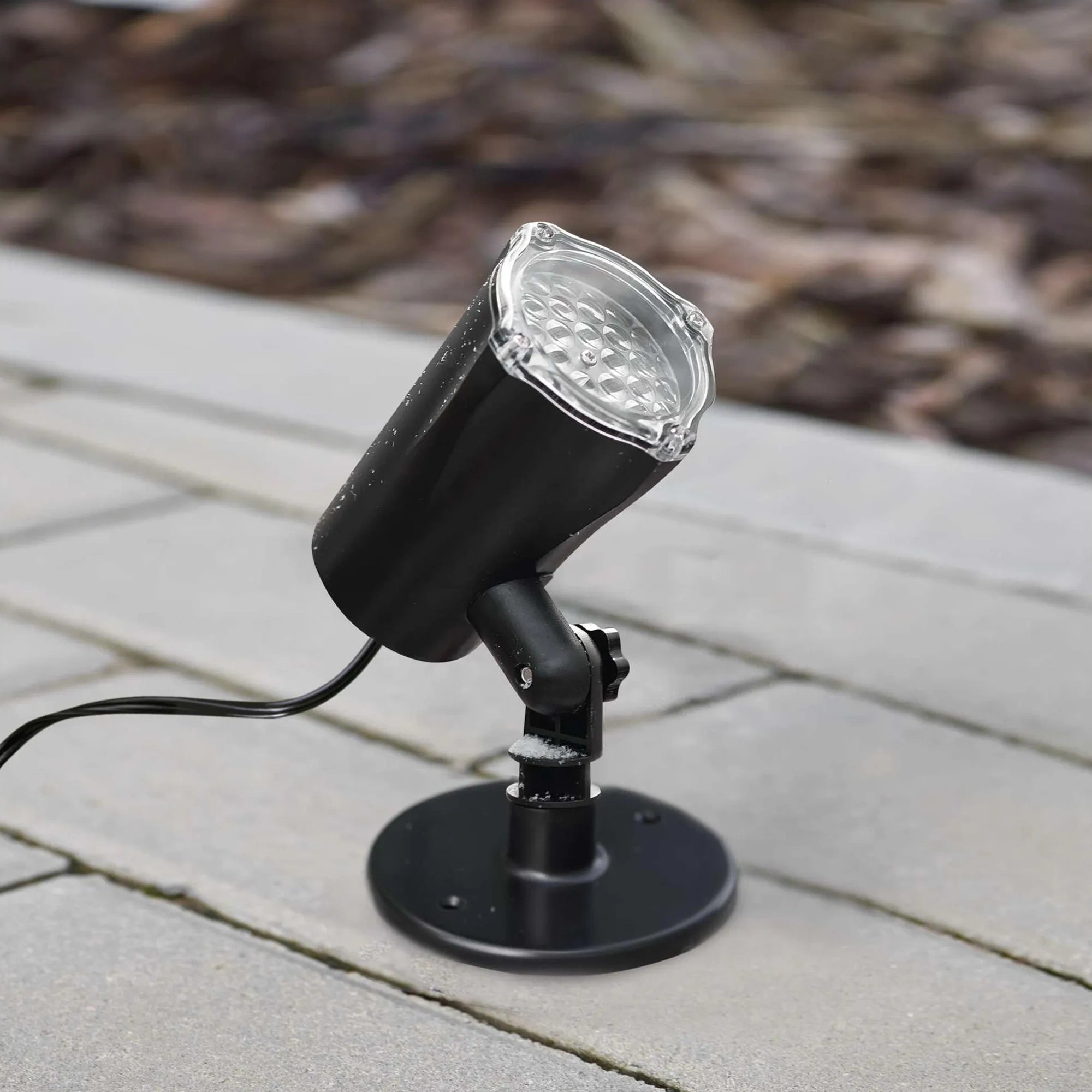 Božićni projektor, pahulje i snijeg, LED, hladno bijela, IP44