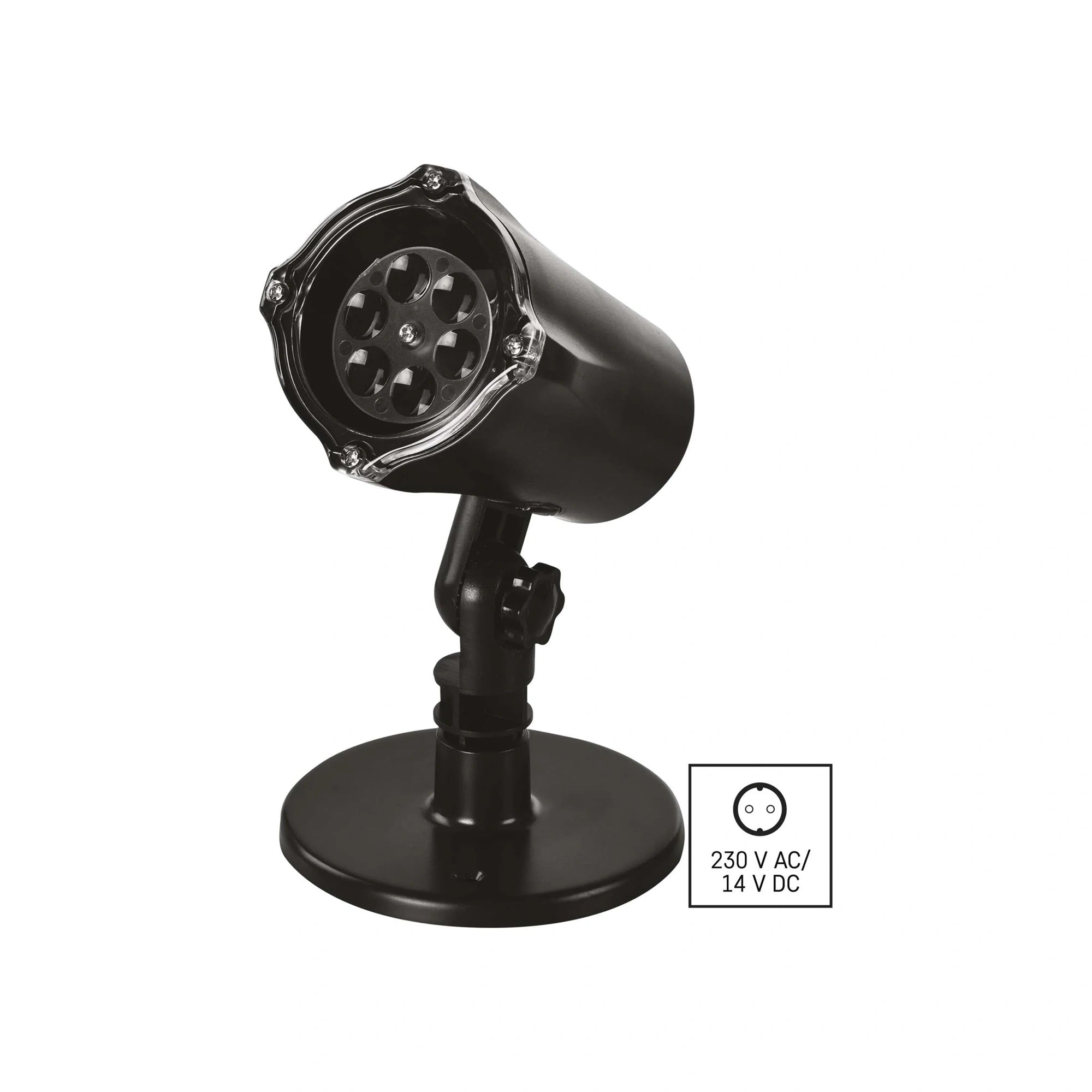 Božićni projektor, pahulje i snijeg, LED, hladno bijela, IP44