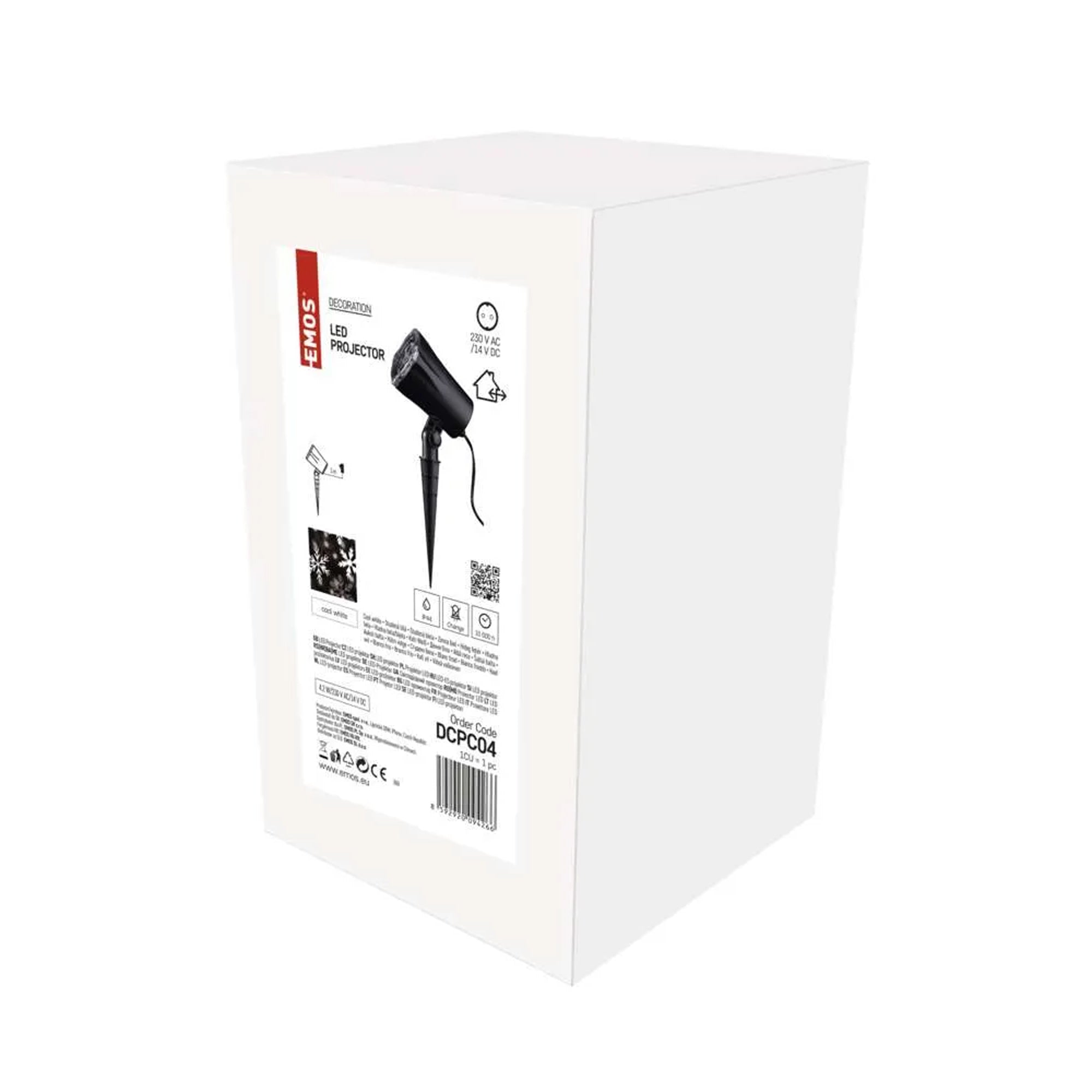 LED Christmas projector, snow and snowflakes, indoor and outdoor, cool white