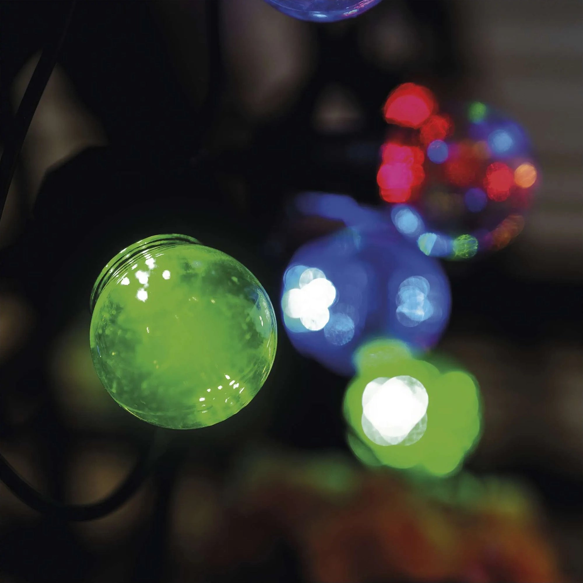 LED rasvjetni lanac, 10 žarulja, višebojne žarulje, IP44, 5m