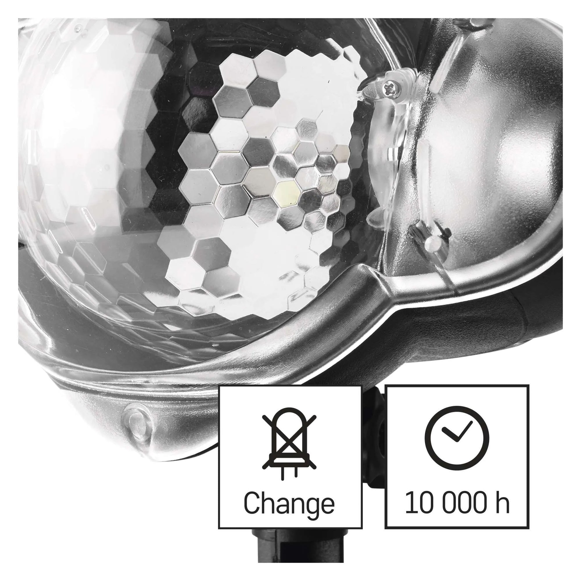 LED Christmas projector, stars, indoor and outdoor, warm/cool white