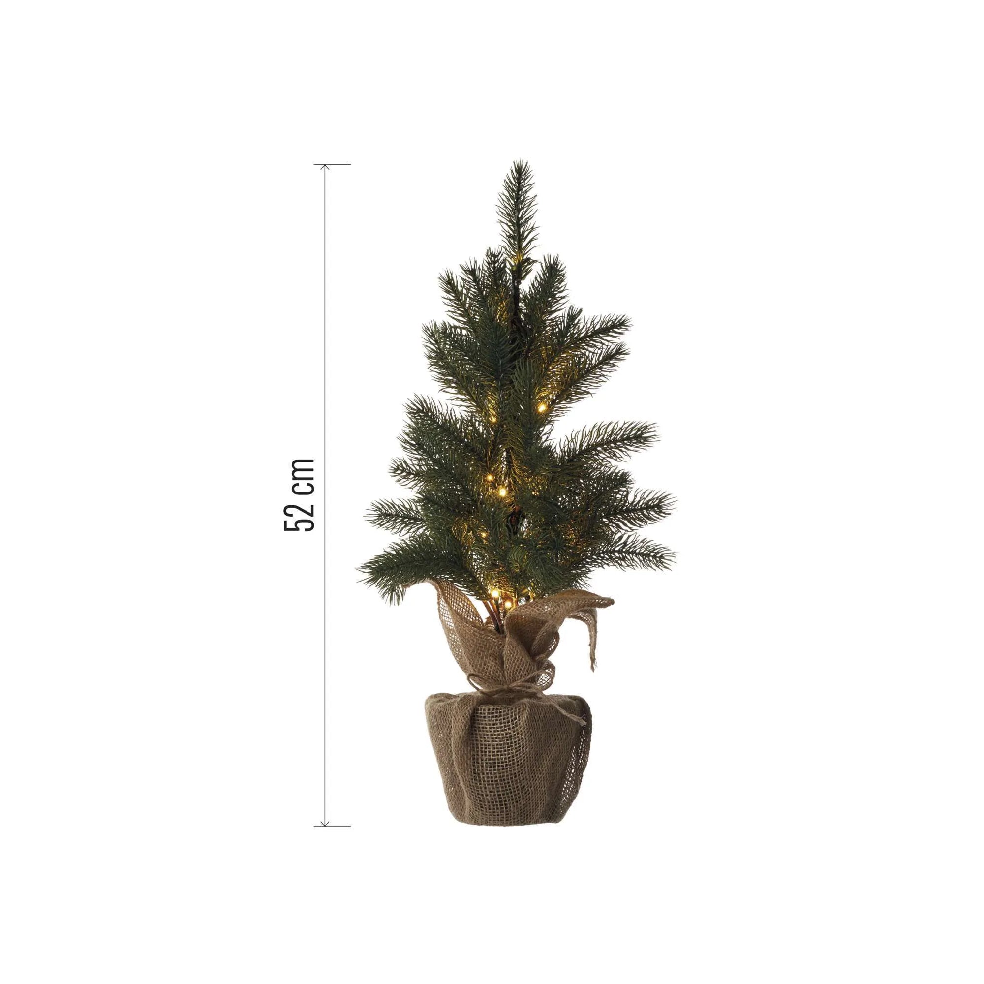 Božićno drvce, LED, toplo bijela, 3xAA, IP20