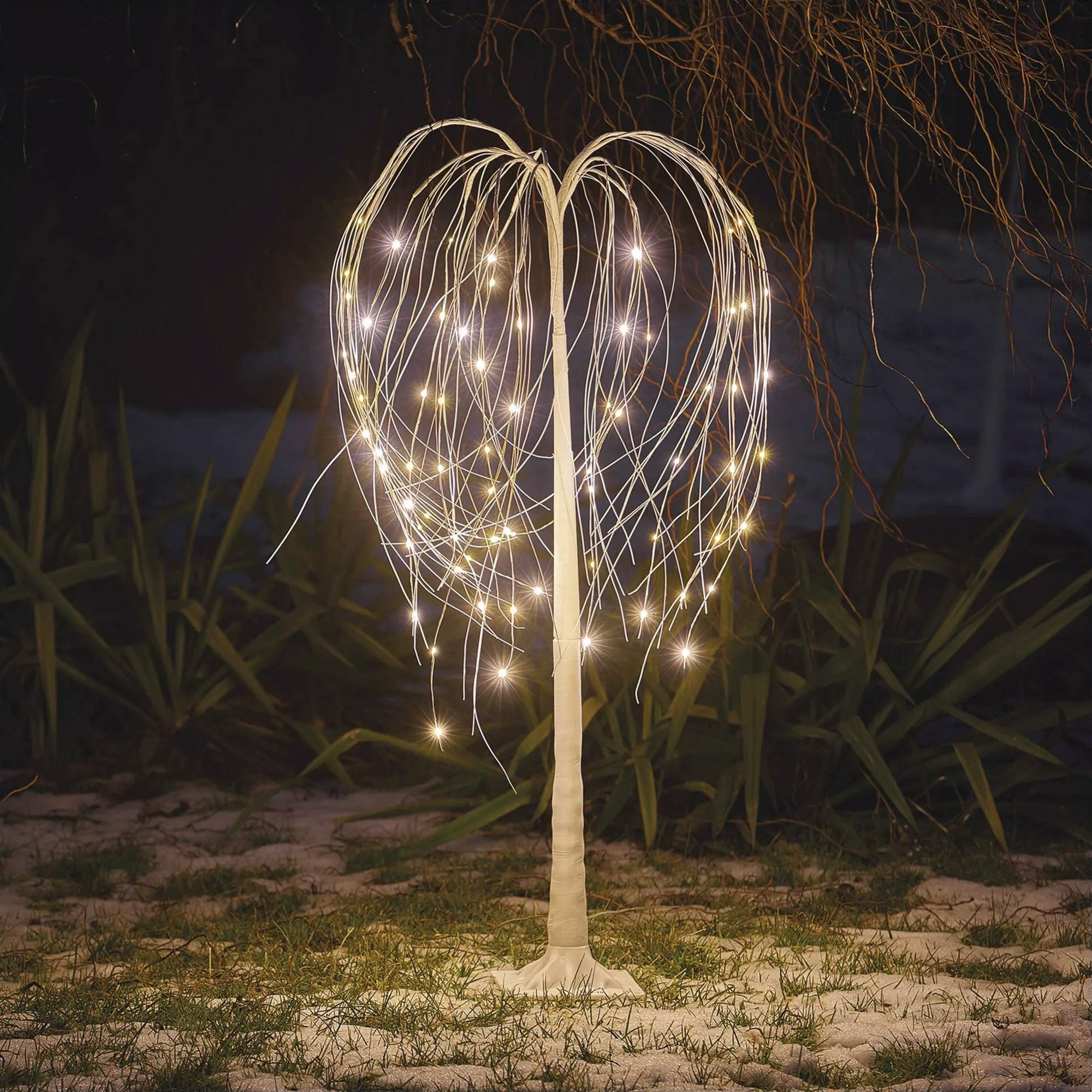 LED lighted tree, indoor and outdoor, warm white, 120cm