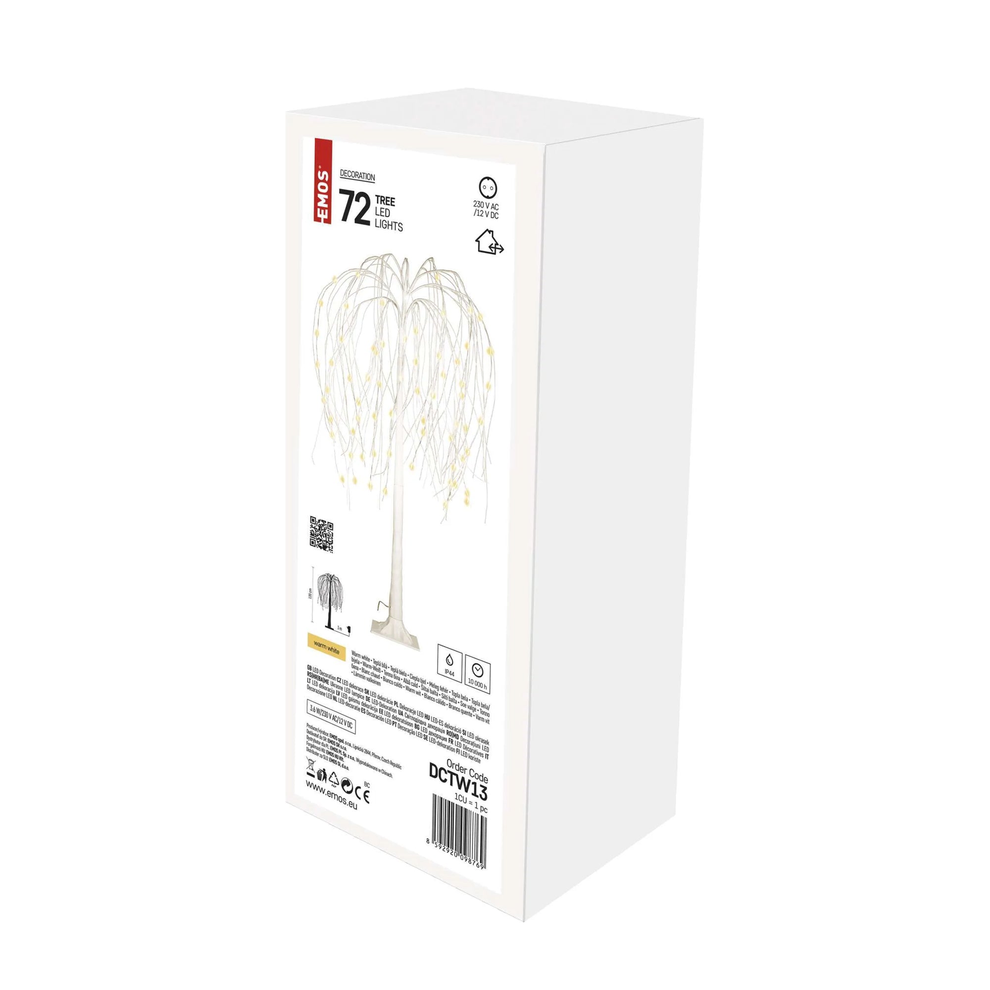 LED lighted tree, indoor and outdoor, warm white, 120cm