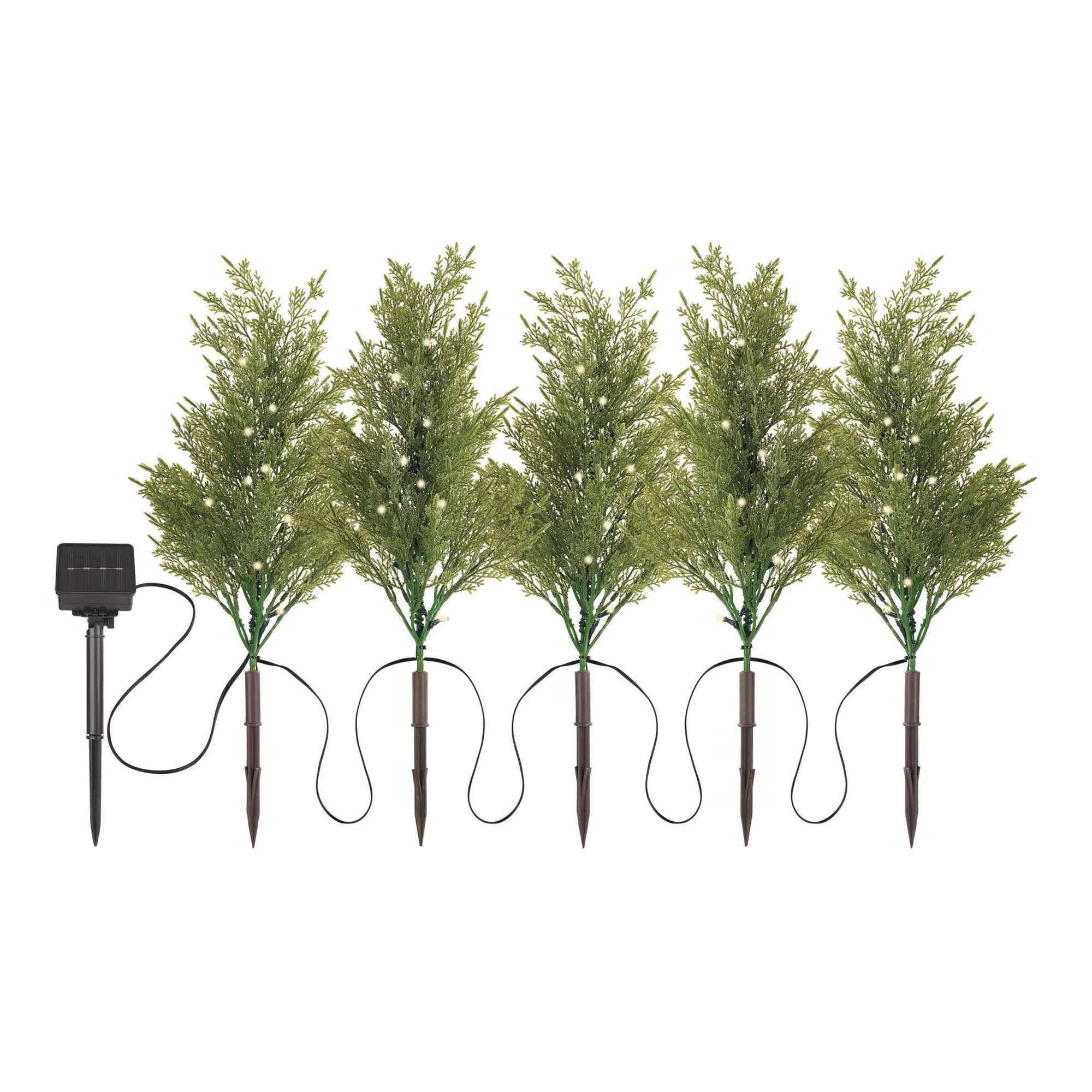 LED grančice sa solarnim panelom, vanjske, toplo bijela