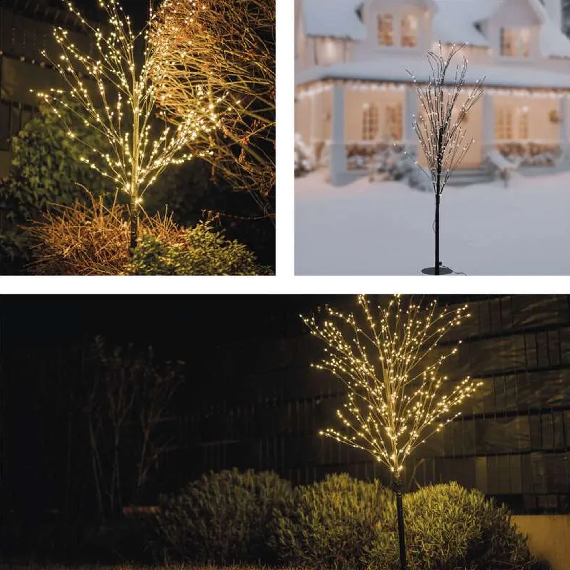 Svjetleće drvce, 600 lampica, LED, toplo bijela, IP44, 1200mm