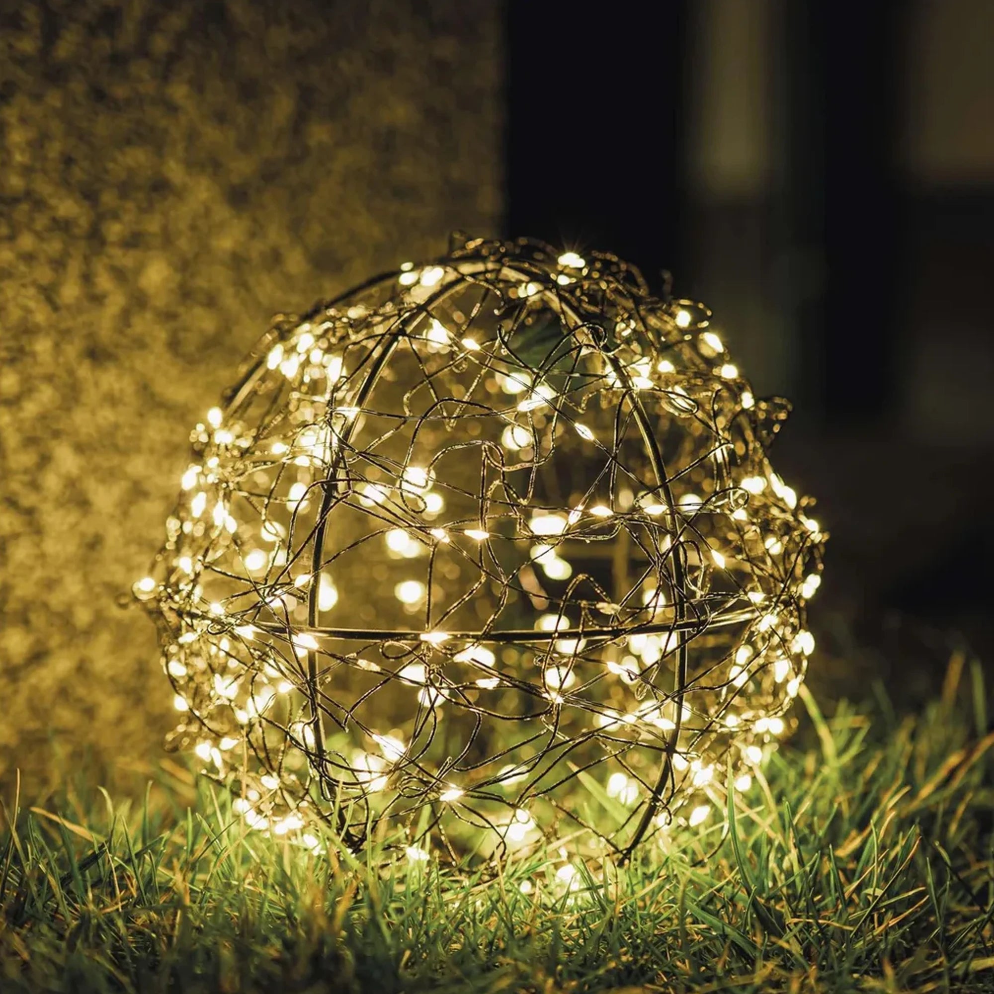 Božićna kugla, 200 lampica, LED, toplo bijela, IP44, 20cm