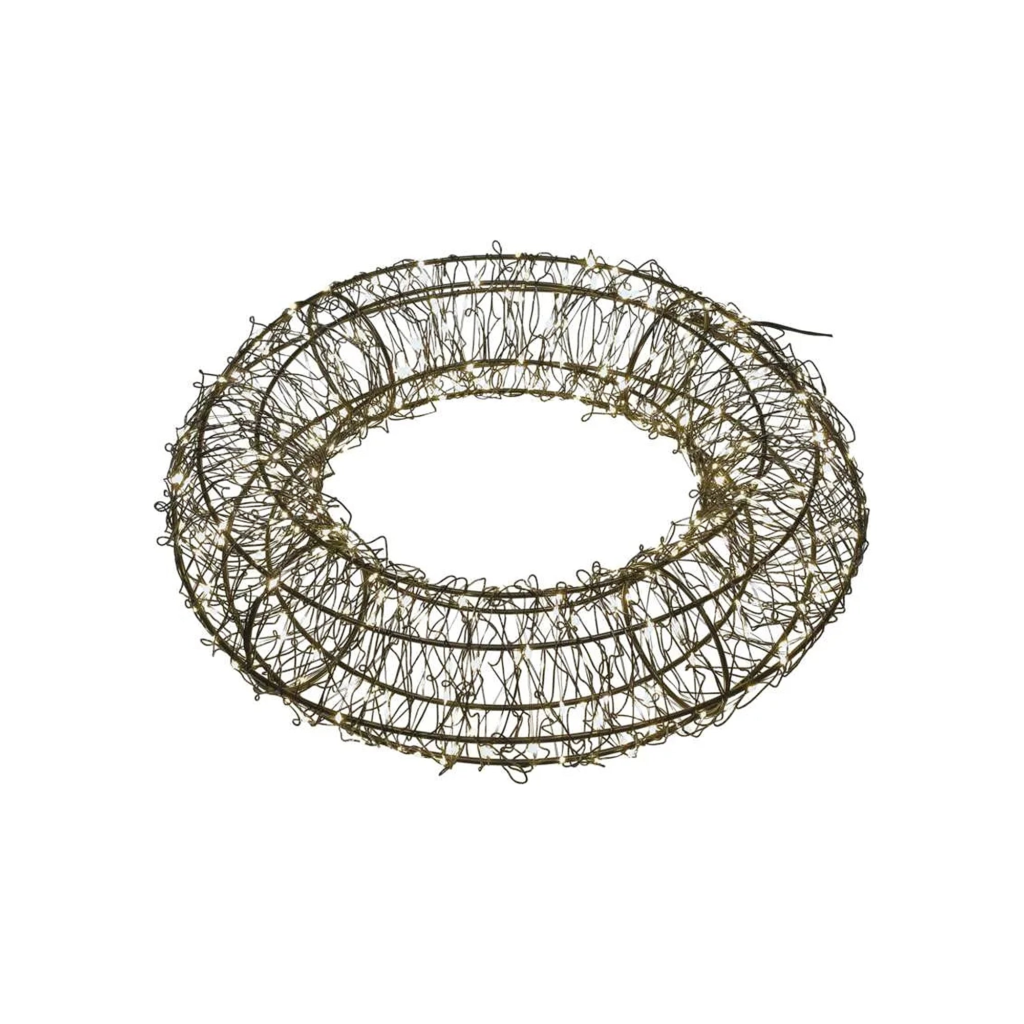 Božićni vijenac, 480 lampica, LED, toplo bijela, IP44, 38cm