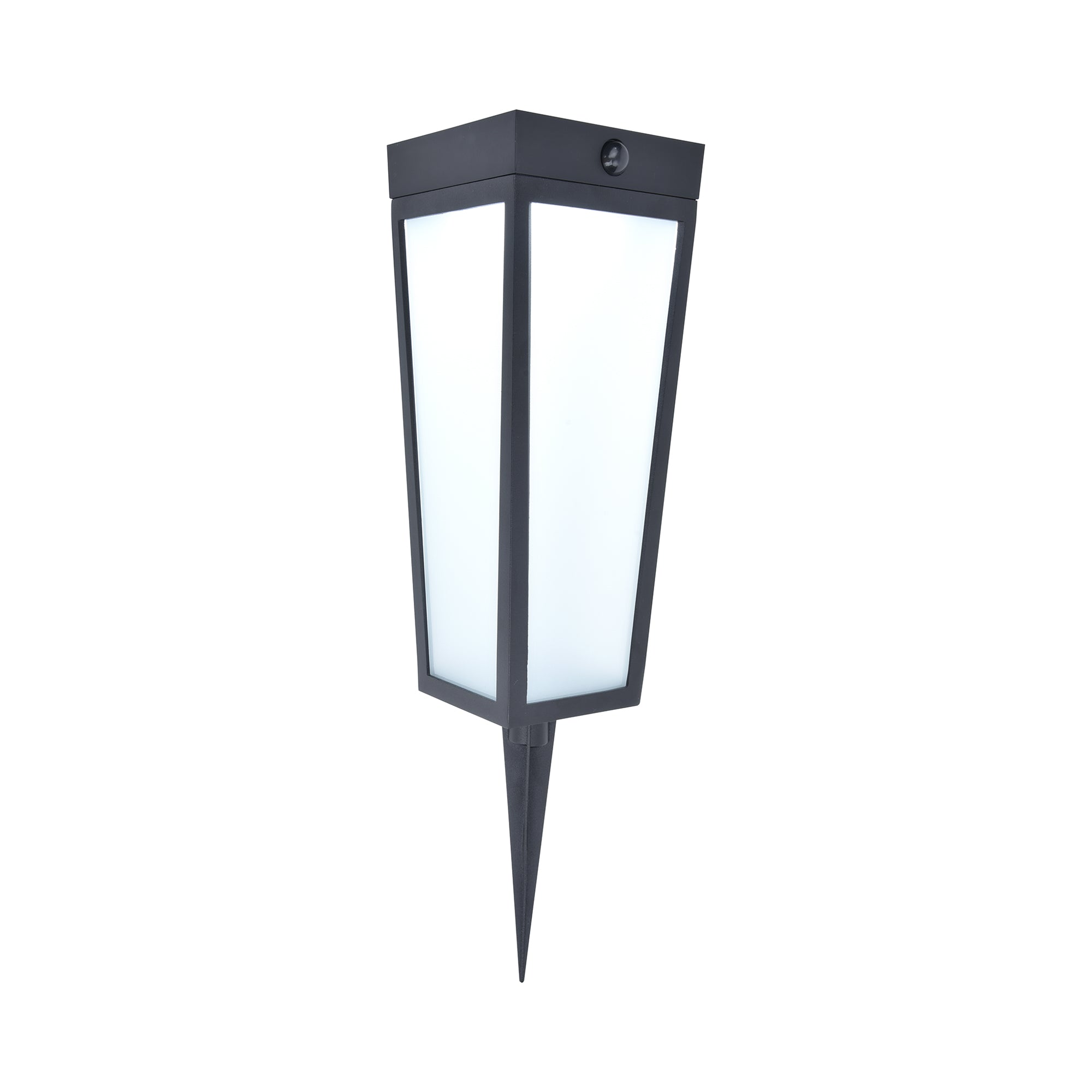DIAS LED solarna vrtna svjetiljka, senzor pokreta, pametna, mat crna, 8.4W, CCT+RGB, IP44, 484mm