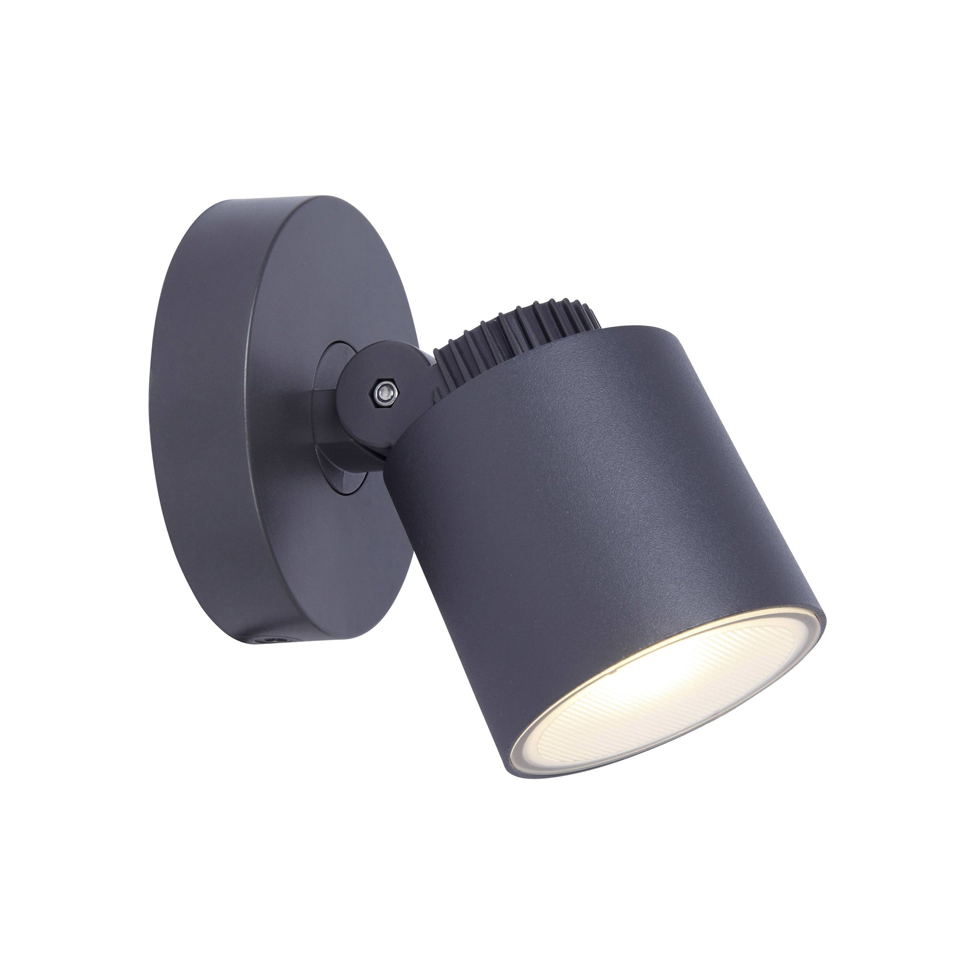 EXPLORER LED zidna svjetiljka, tamno siva, 3.5W, 3000K, IP54, 118mm