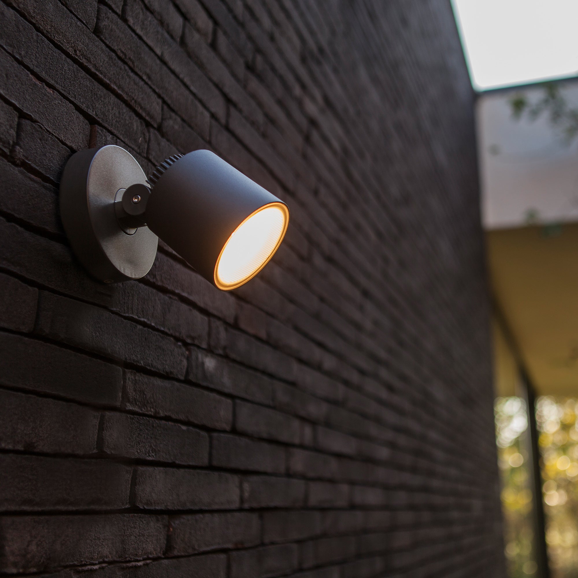 EXPLORER LED zidna svjetiljka, tamno siva, 3.5W, 3000K, IP54, 118mm