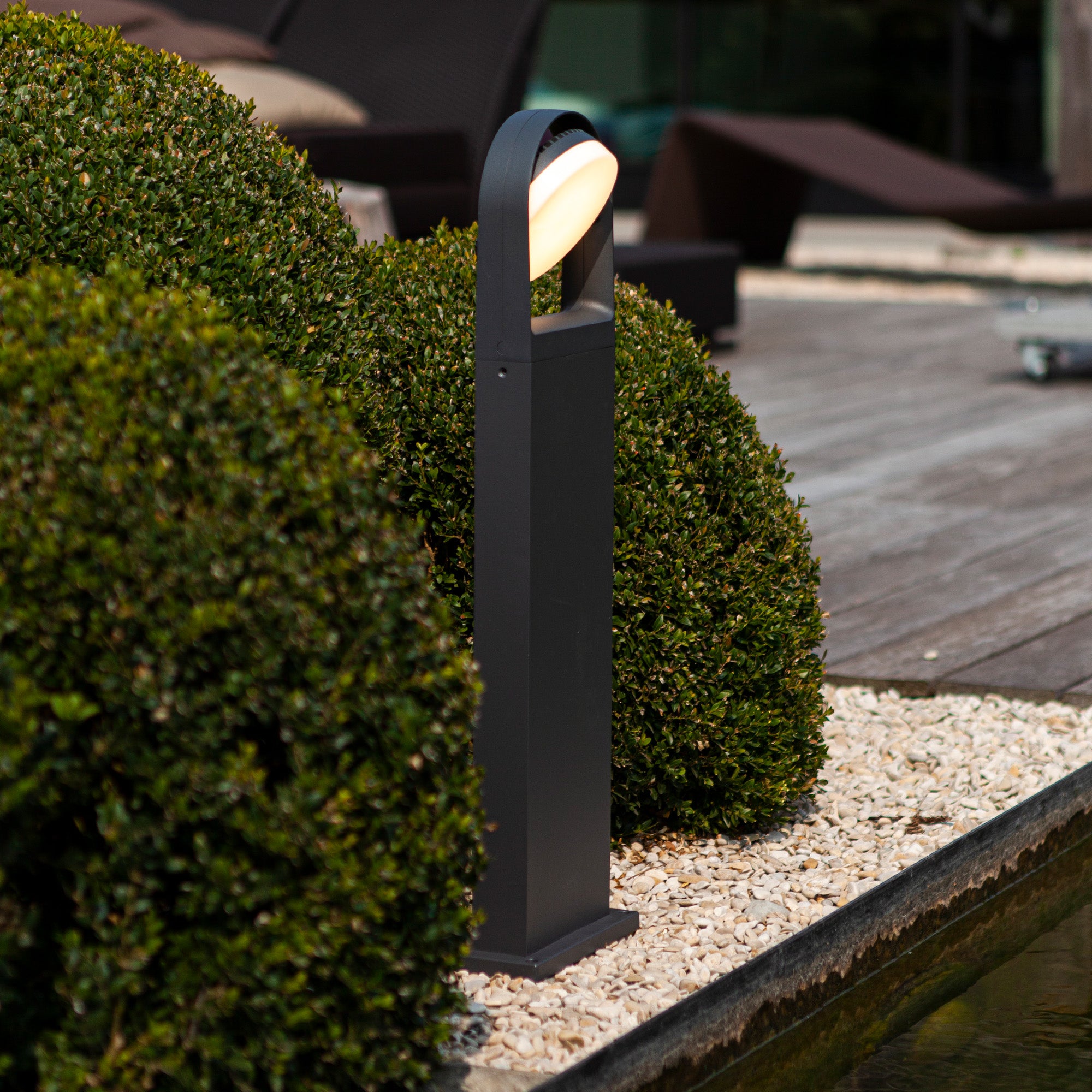 FELE LED vrtna svjetiljka, tamno siva, 13.5W, 3000K, IP54, 700mm