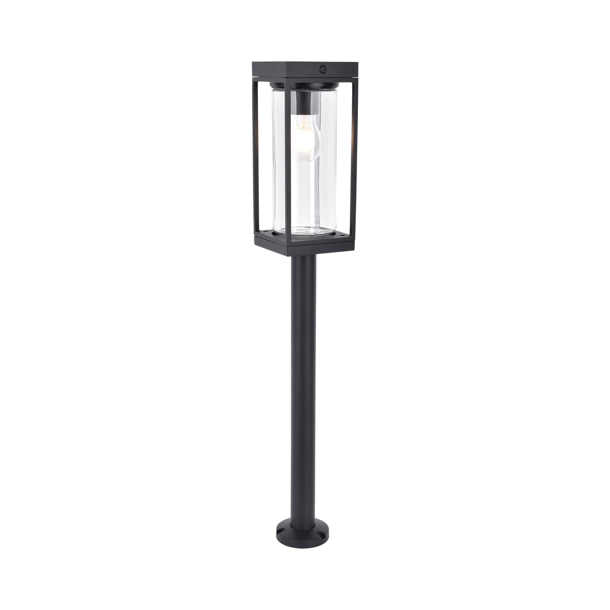 FLAIR solarna vrtna svjetiljka, mat crna, 1xE27, 2700K, IP44, 760mm
