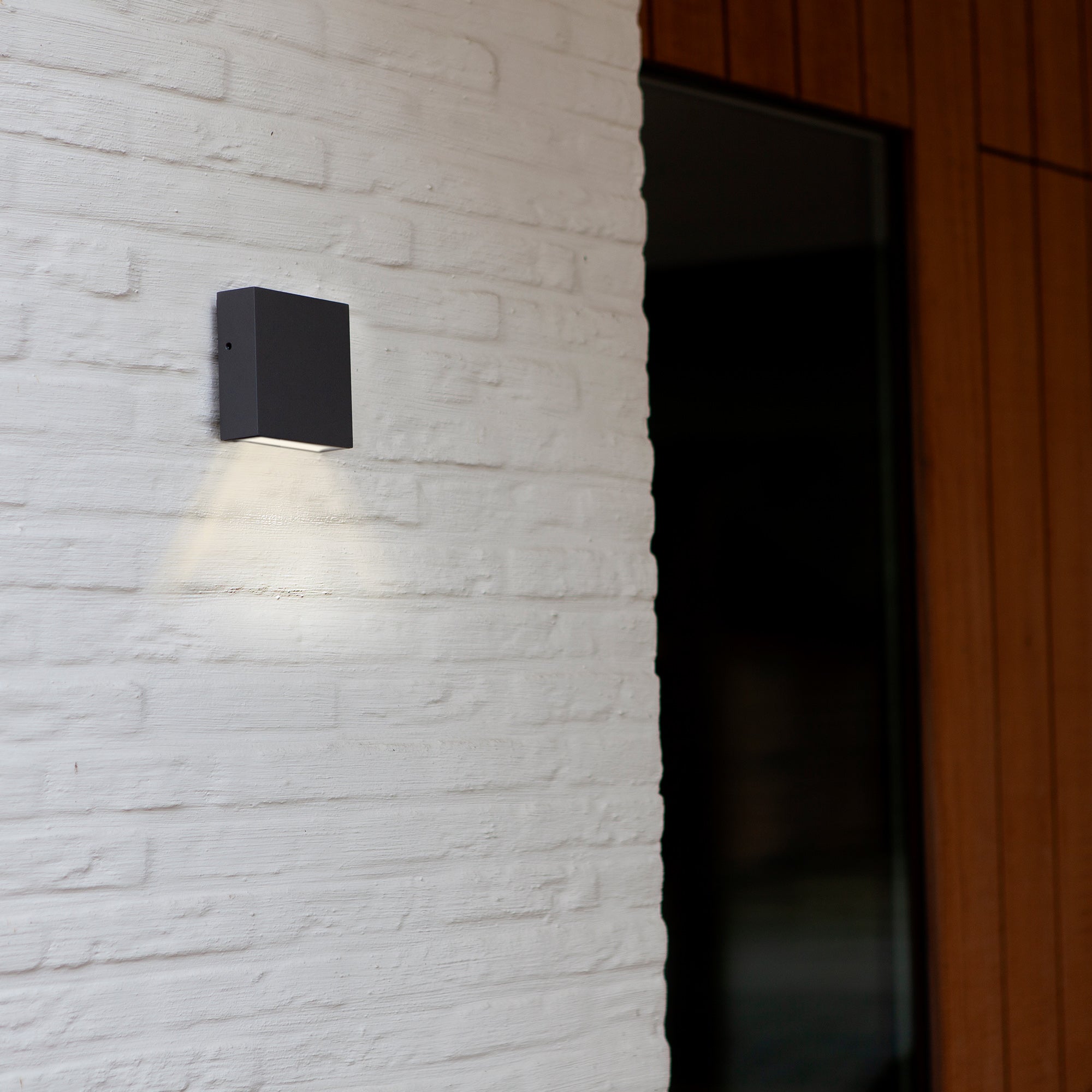 GEMINI XF LED zidna svjetiljka, tamno siva, 7.4W, 4000K, IP54, 110mm