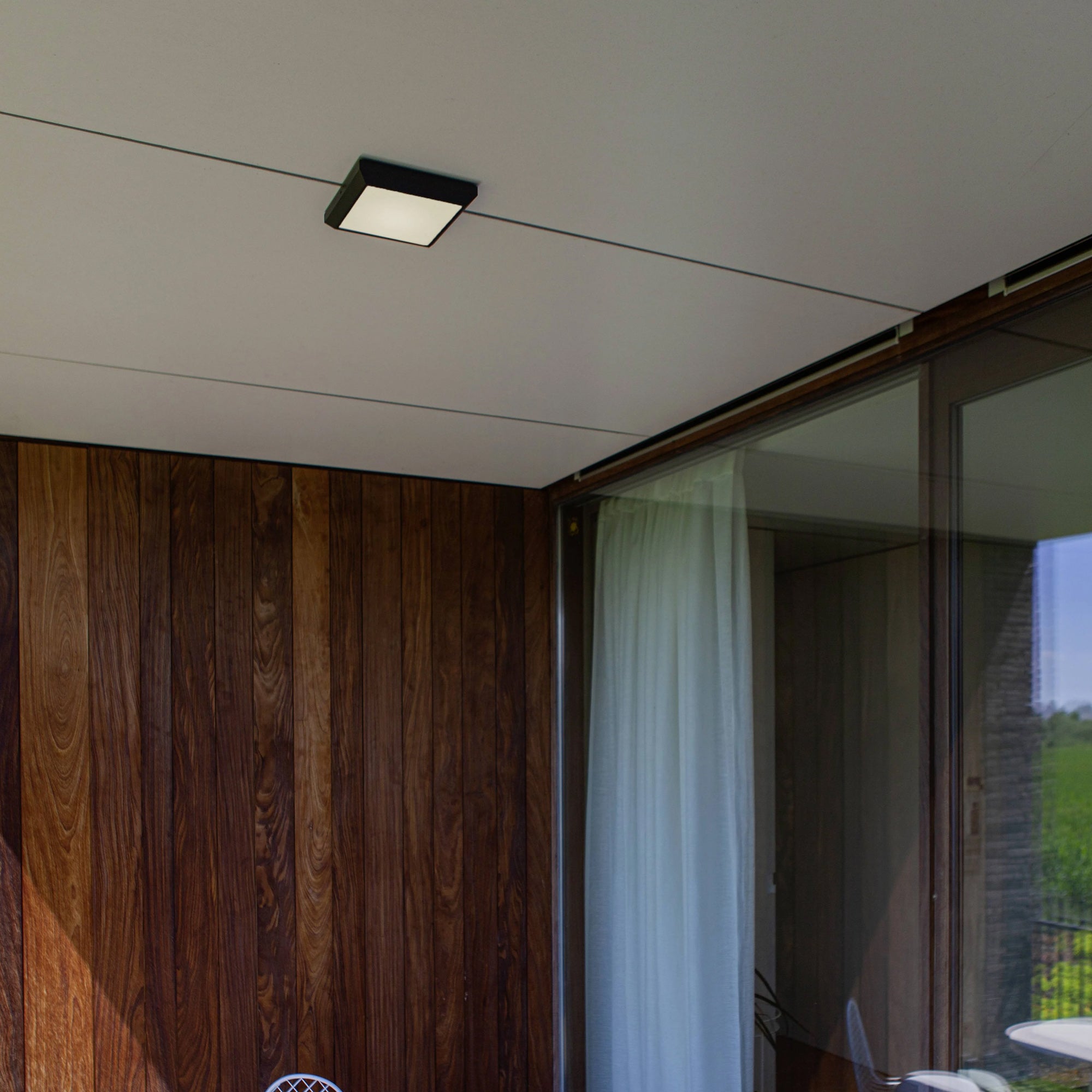 HELENA LED stropna svjetiljka, tamno siva, 14.8W, 4000K, IP54, 220mm