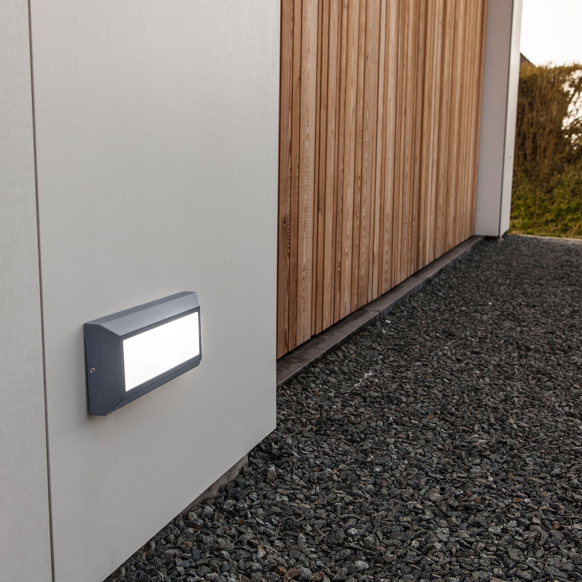 HELENA LED zidna svjetiljka, tamno siva, 10.2W, 4000K, IP54, 101mm