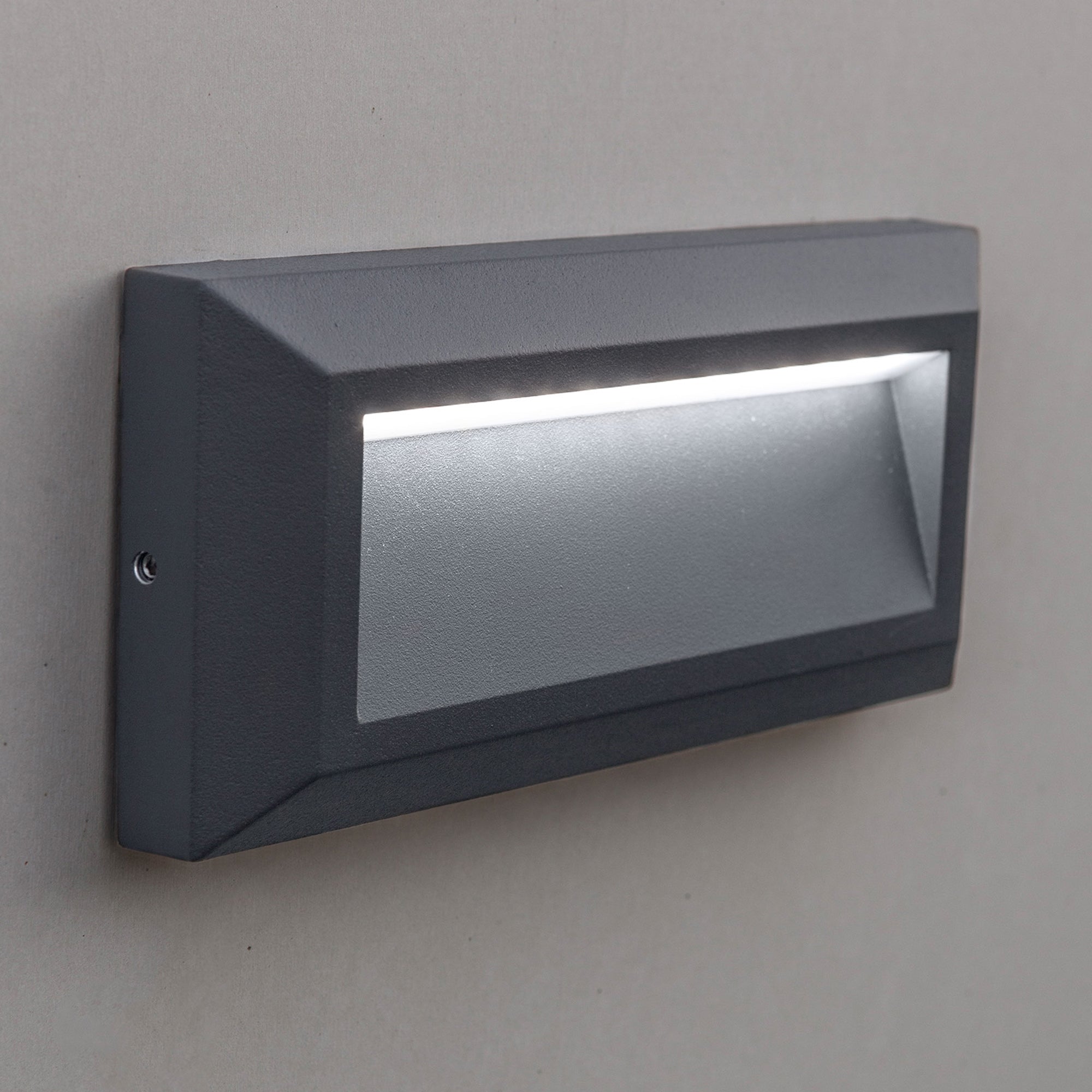 HELENA LED zidna svjetiljka, tamno siva, 14W, 4000K, IP54, 101mm