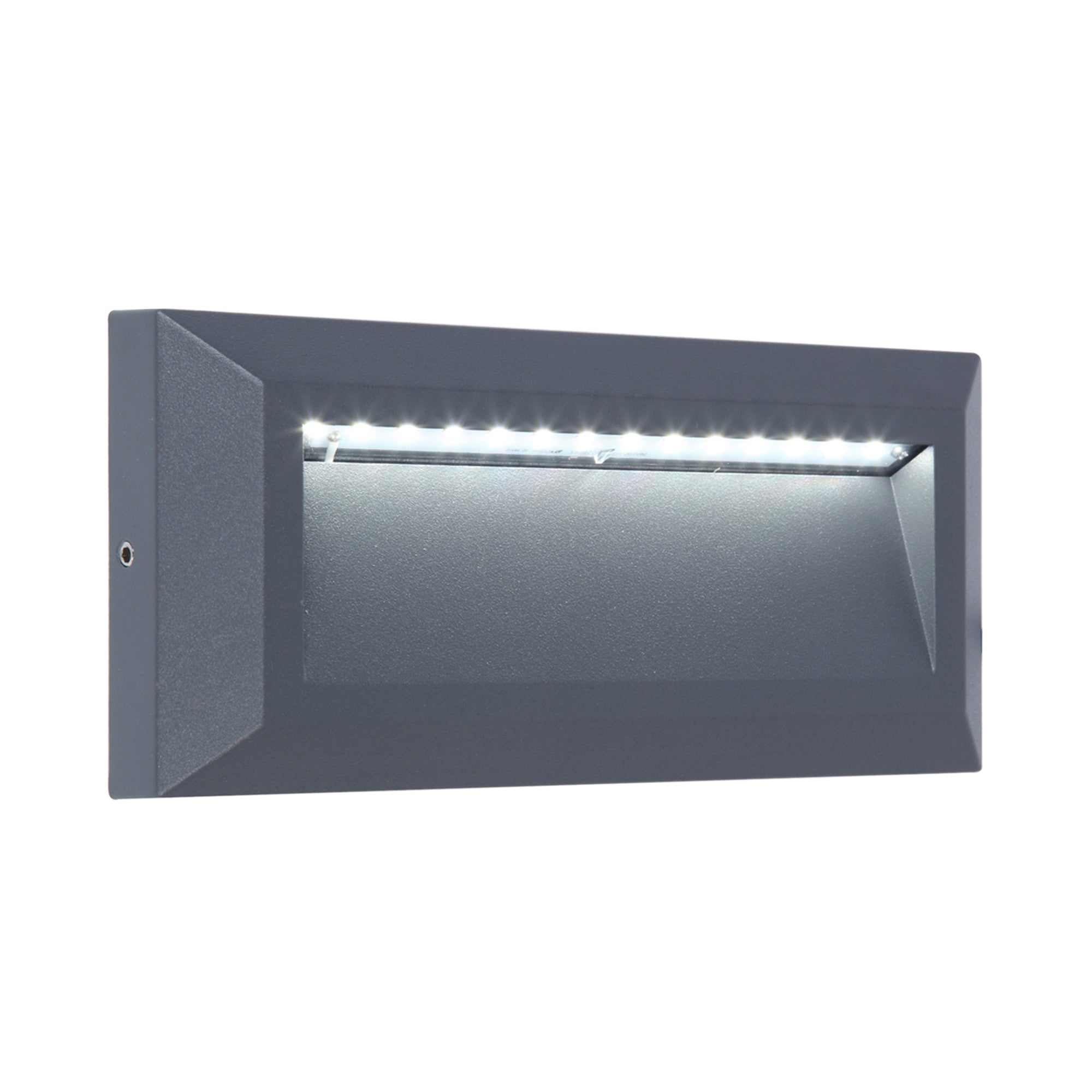 HELENA LED zidna svjetiljka, tamno siva, 14W, 4000K, IP54, 101mm