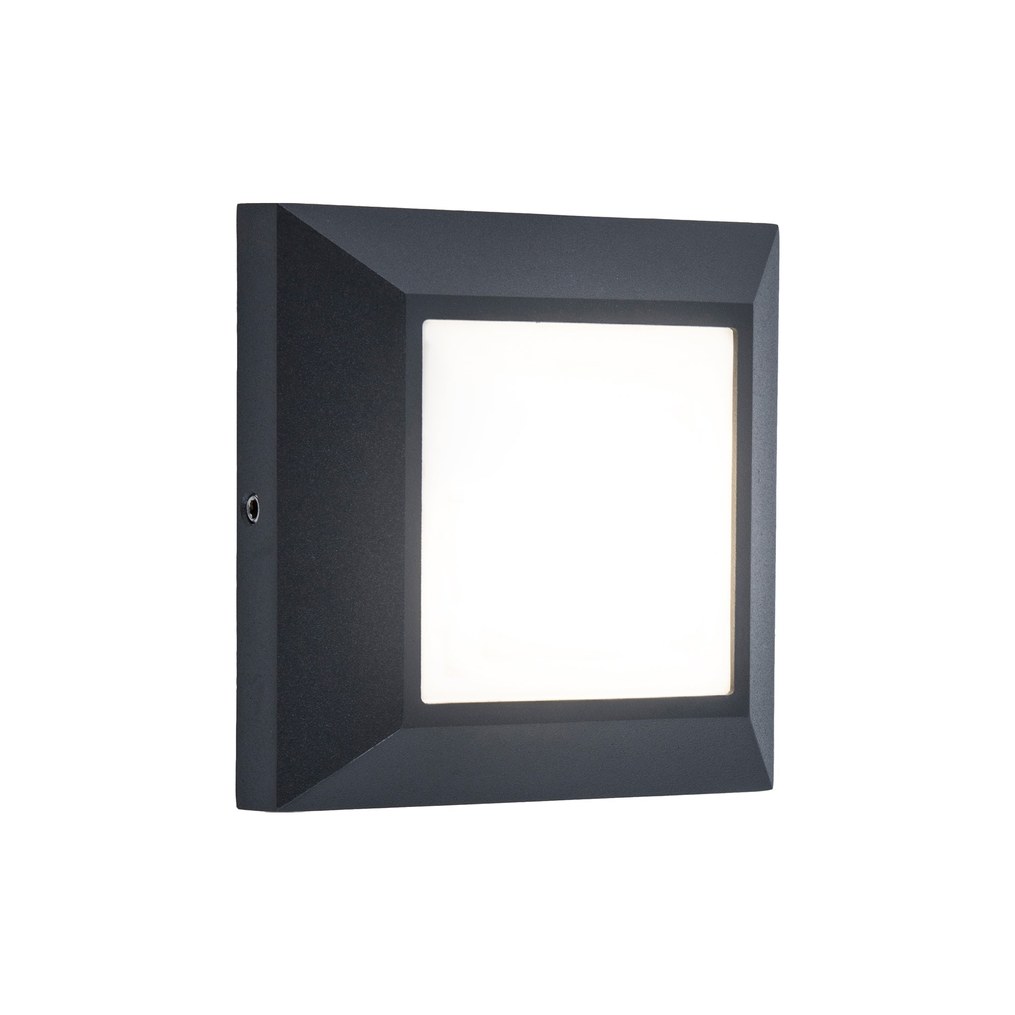 HELENA LED zidna svjetiljka, tamno siva, 4.1W, 3000K, IP54, 101mm