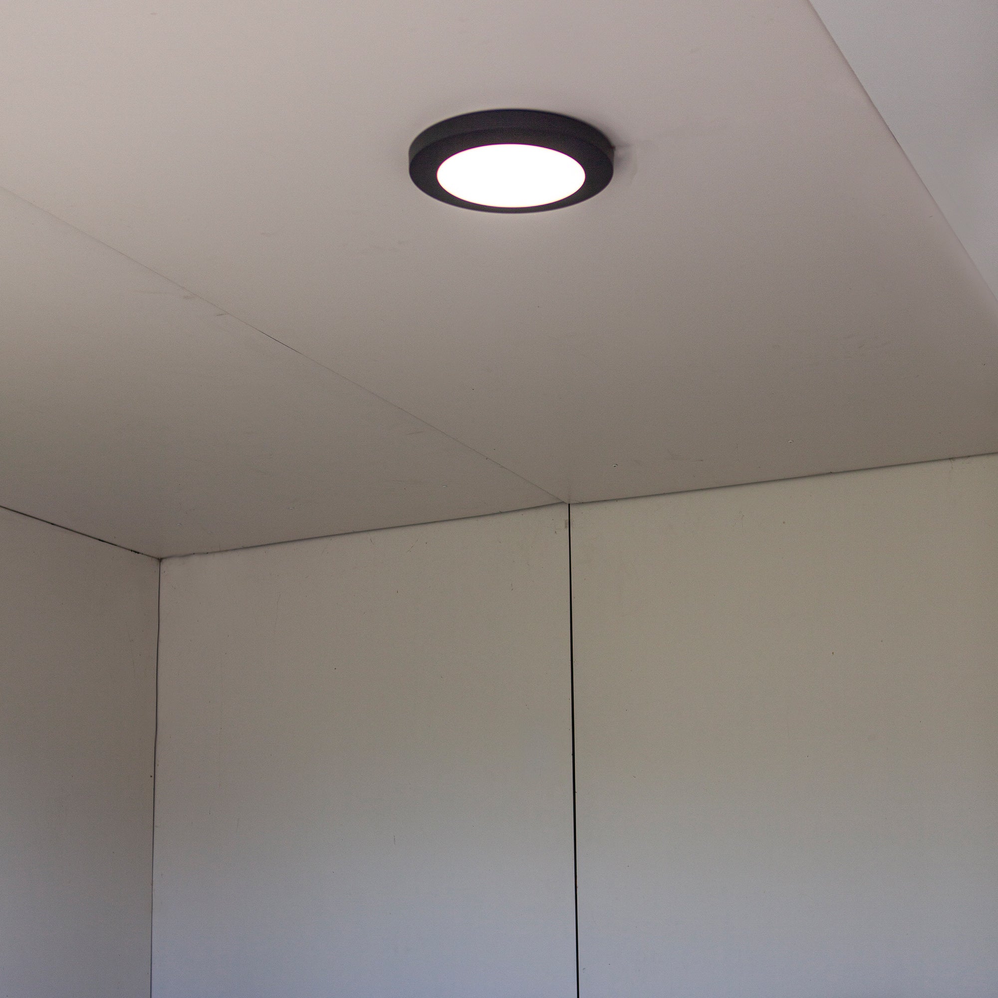 KAYAH LED stropna svjetiljka, tamno siva, 16.5W, 3000K, IP54, Ø305mm
