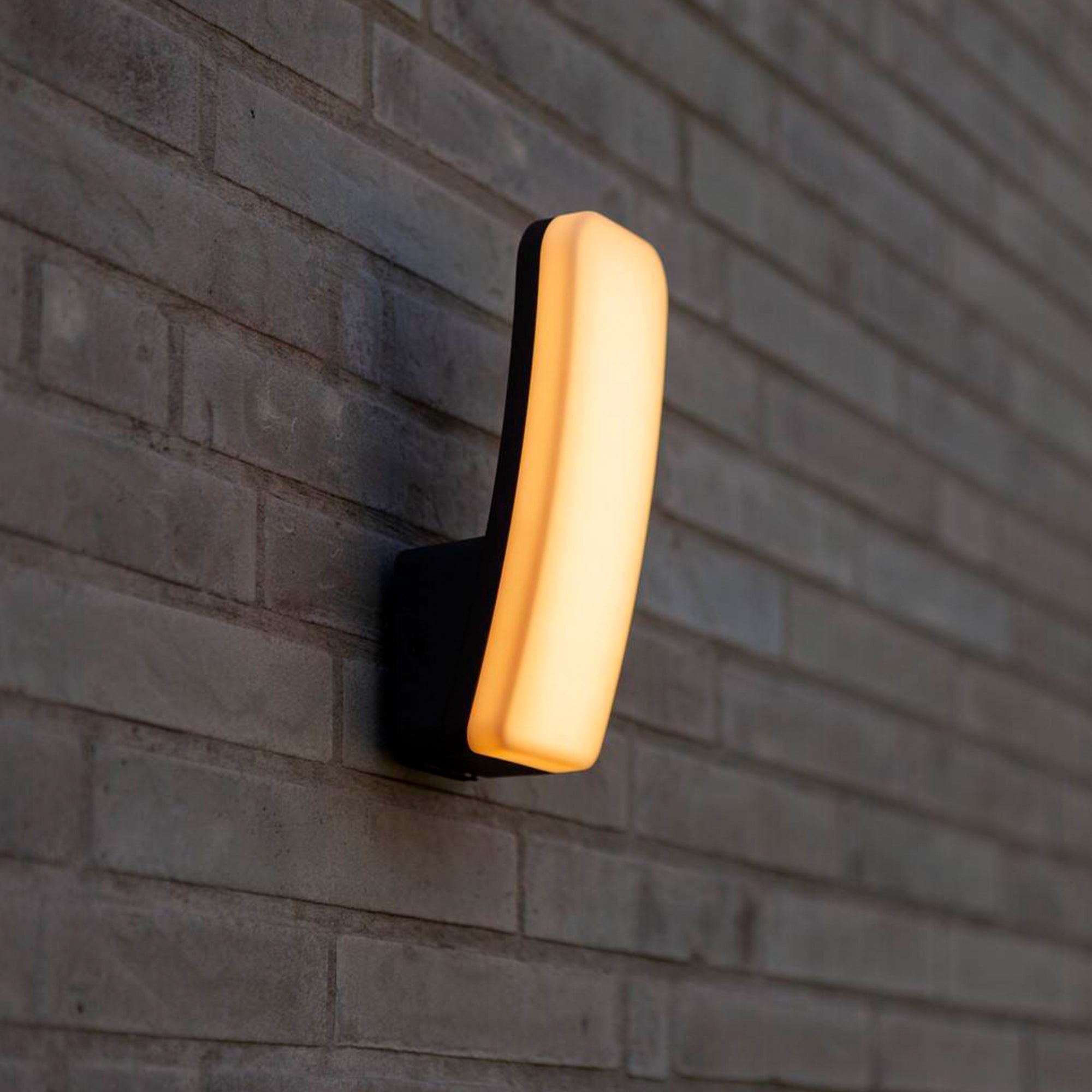 KITE LED zidna svjetiljka, tamno siva, 8.8W, 3000K, IP54, 200mm