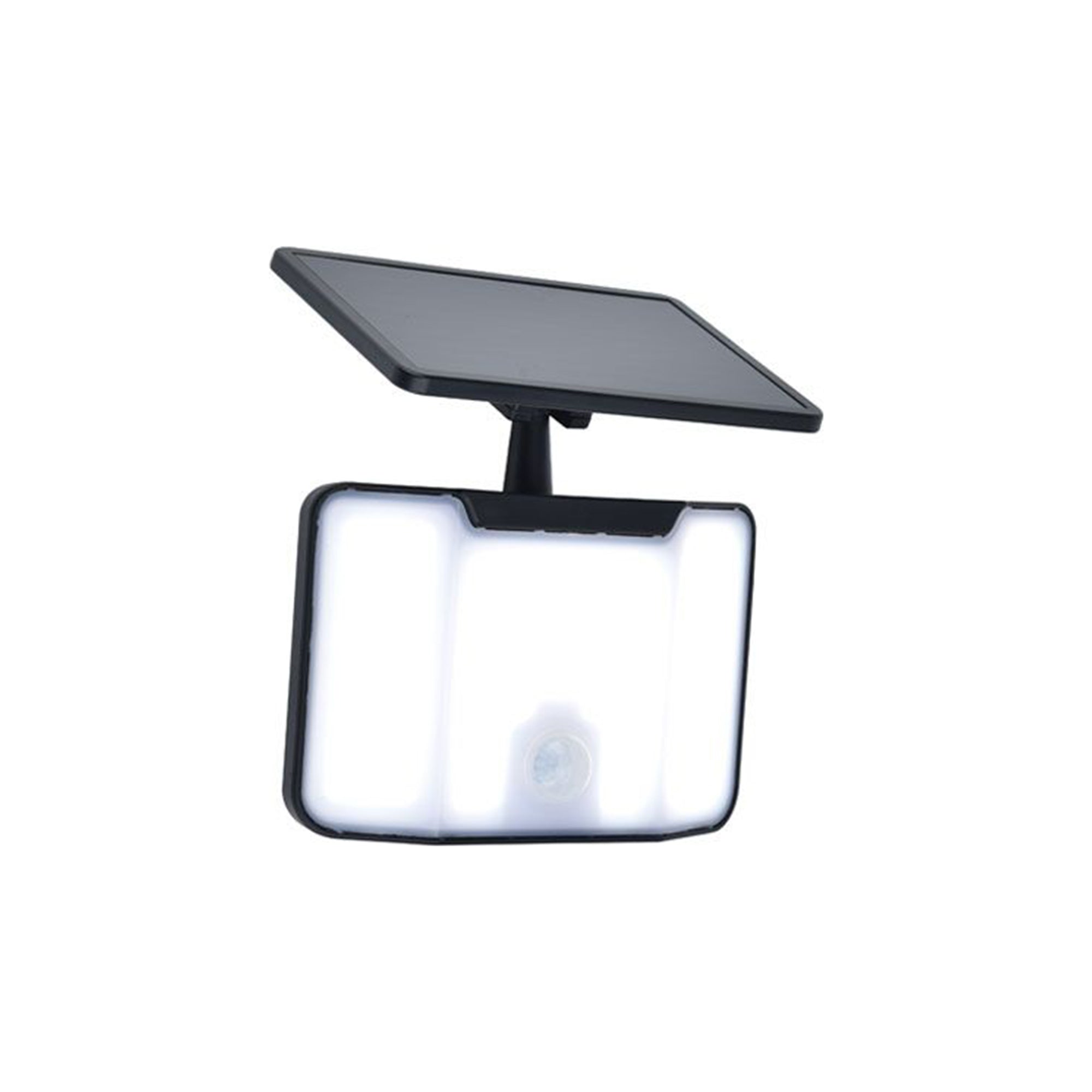 KOMBO LED solarni reflektor, senzor pokreta, mat crna, 6W, 5000K, IP44, 102mm