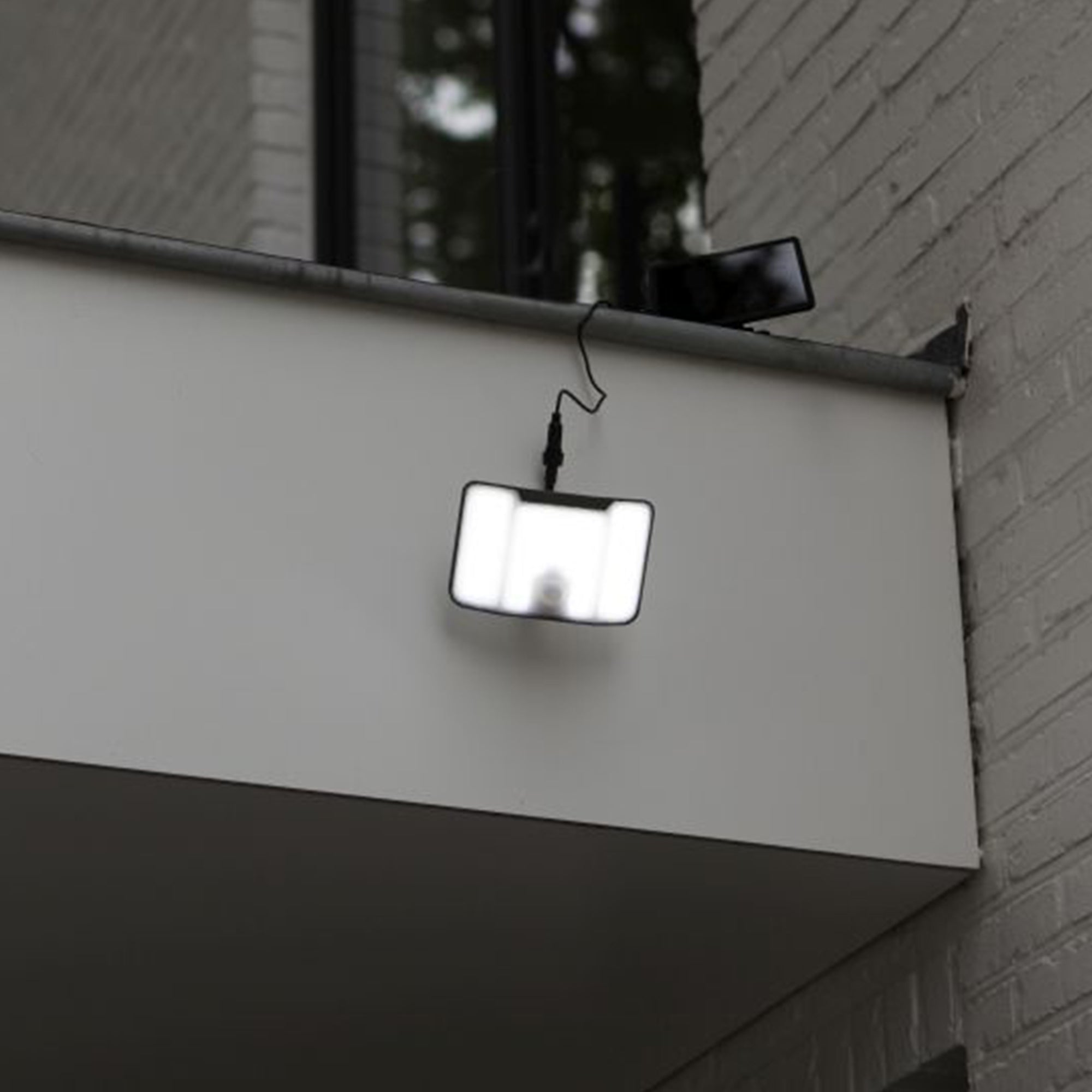 KOMBO LED solarni reflektor, senzor pokreta, mat crna, 6W, 5000K, IP44, 102mm