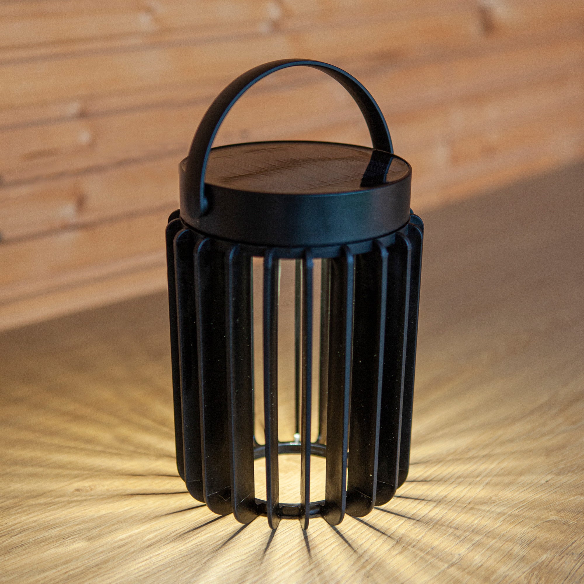 KOZY LED solarna stolna svjetiljka, mat crna, 2.8W, 4000K, IP44, 186mm