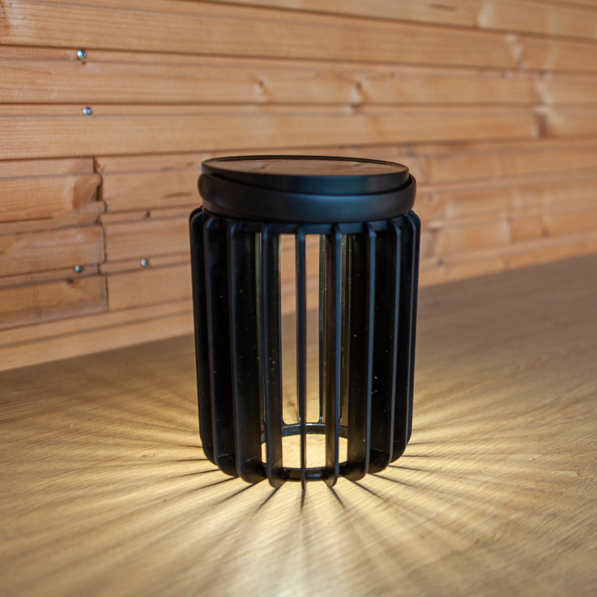 KOZY LED solarna stolna svjetiljka, mat crna, 2.8W, 4000K, IP44, 186mm