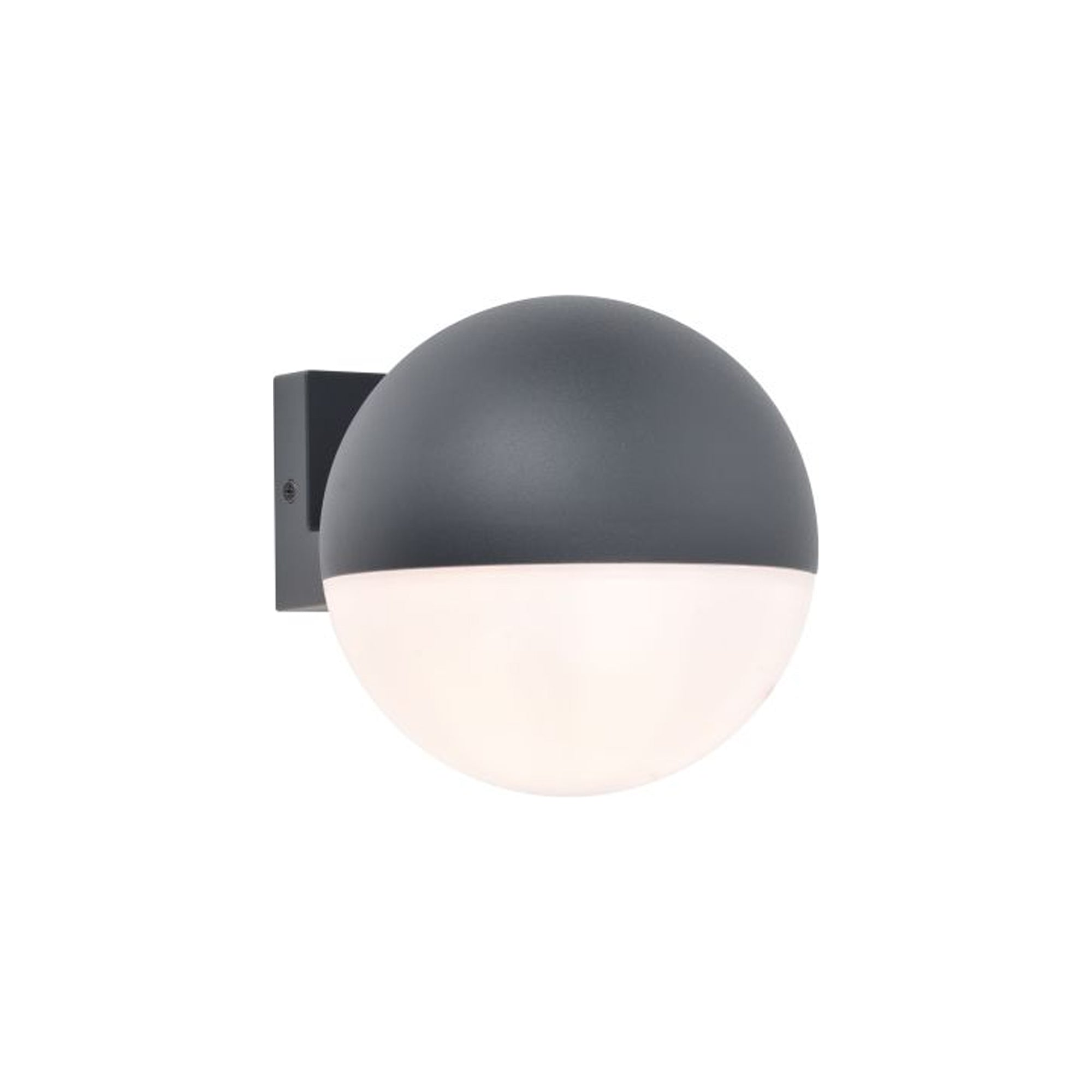 LOOMA LED zidna svjetiljka, tamno siva, 7.8W, 3000K, IP54, 100mm