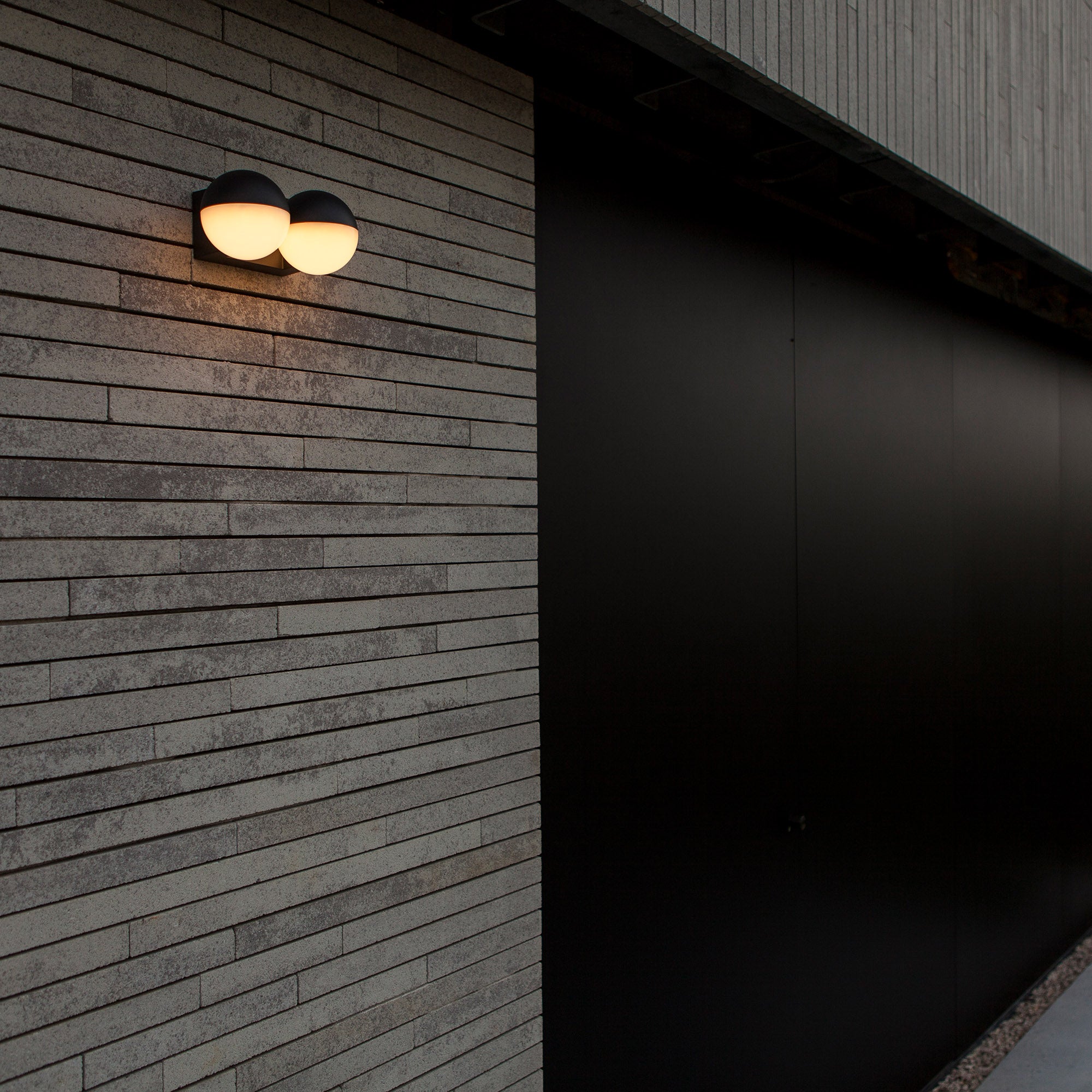 LOOMA LED zidna svjetiljka, tamno siva, 15.6W, 3000K, IP54, 206mm