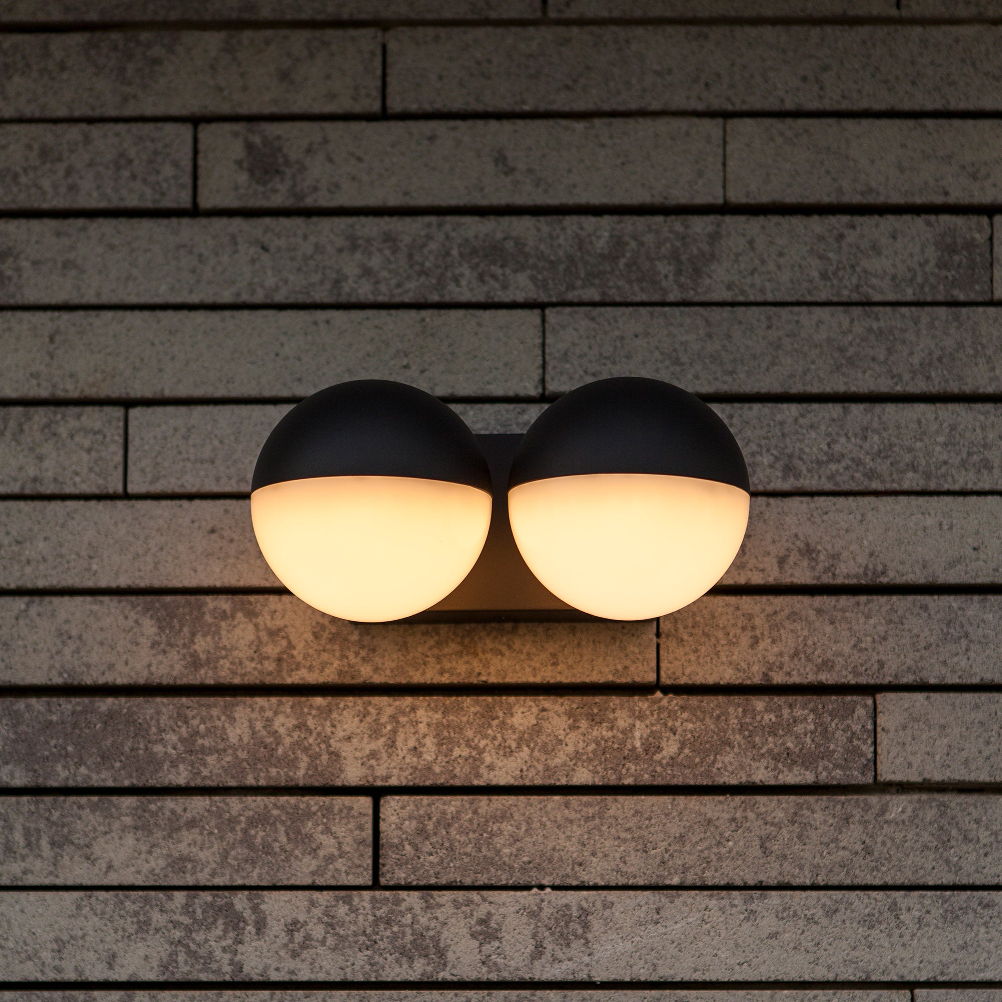 LOOMA LED zidna svjetiljka, tamno siva, 15.6W, 3000K, IP54, 206mm